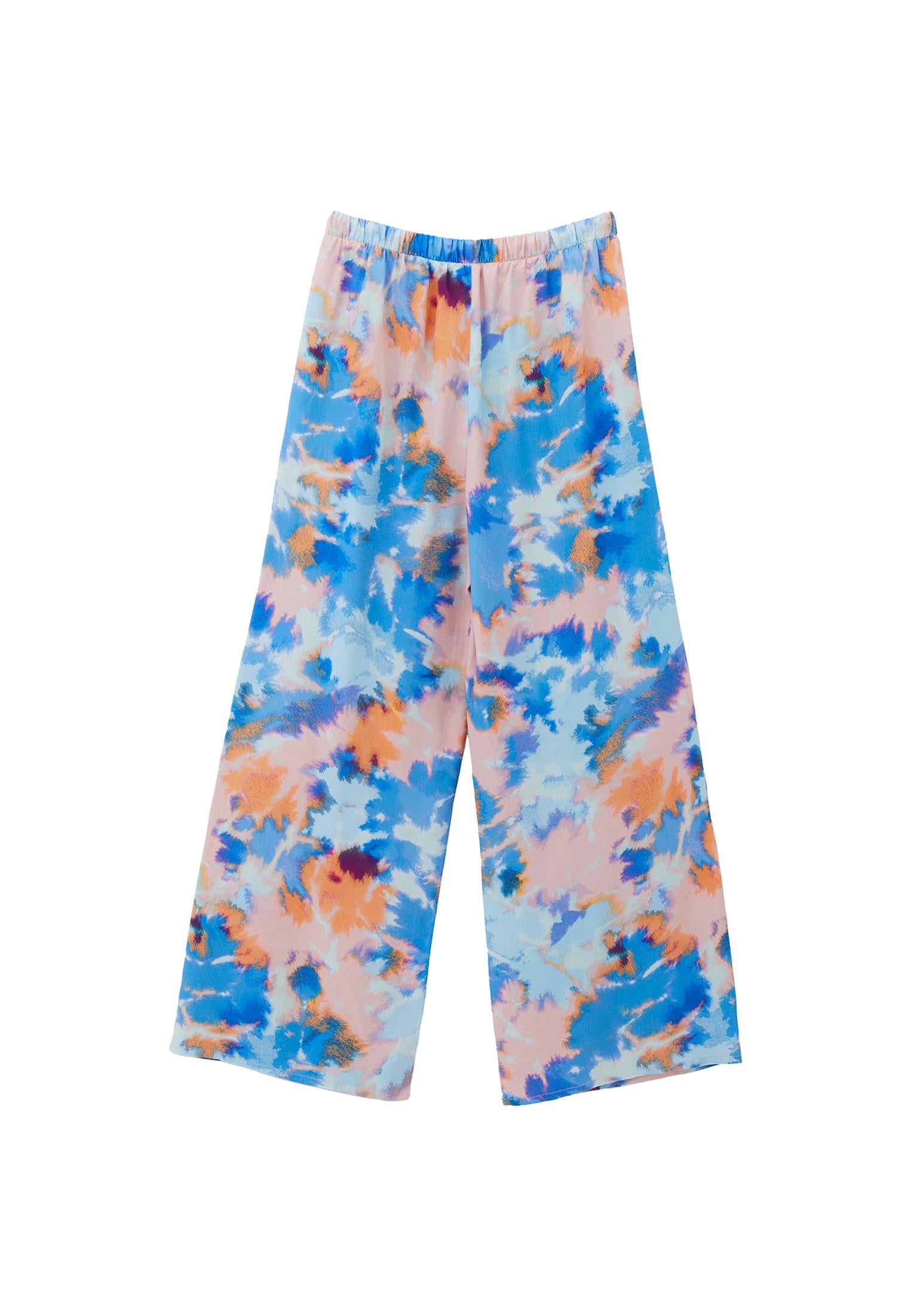 High Waist Wide Leg Trousers With Pocket Detail - ABSTRACT COMB