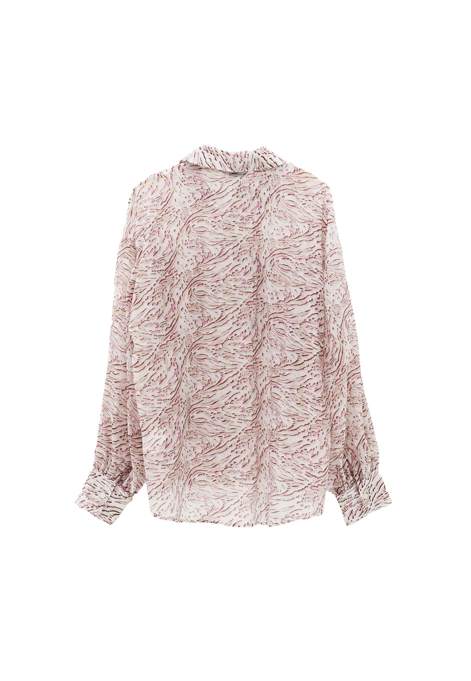 Lyocell Shirt With Button Details - ABSTRACT COMB