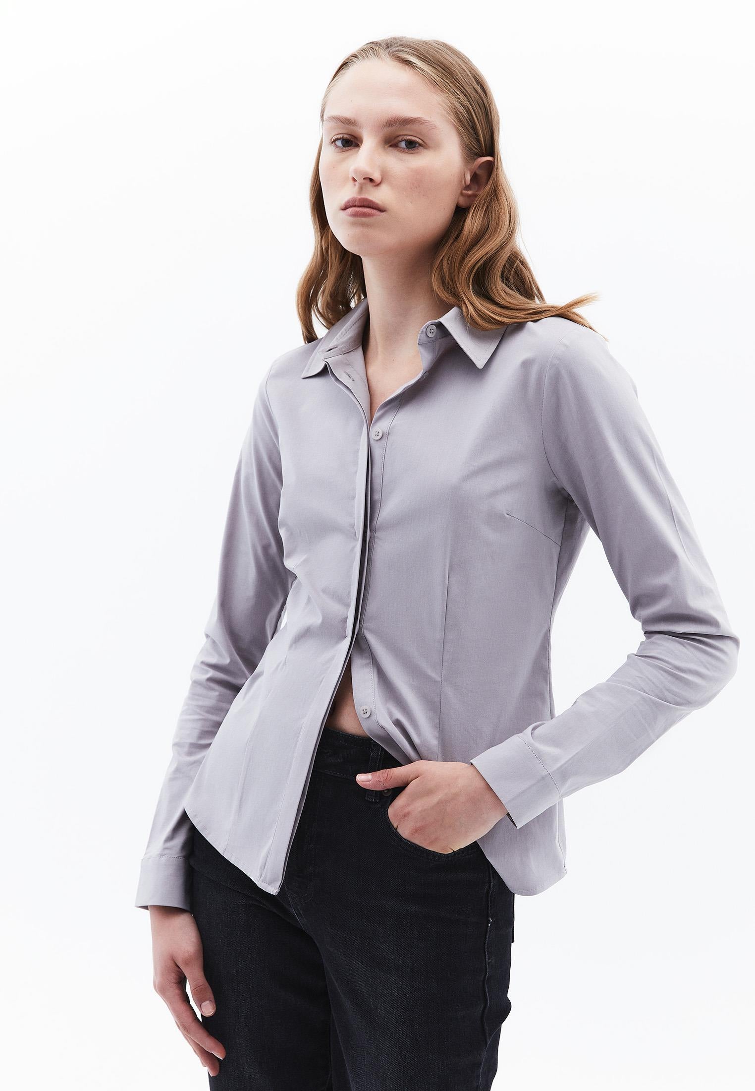 Woven Standard Long Sleeve Shirt - ALLOY