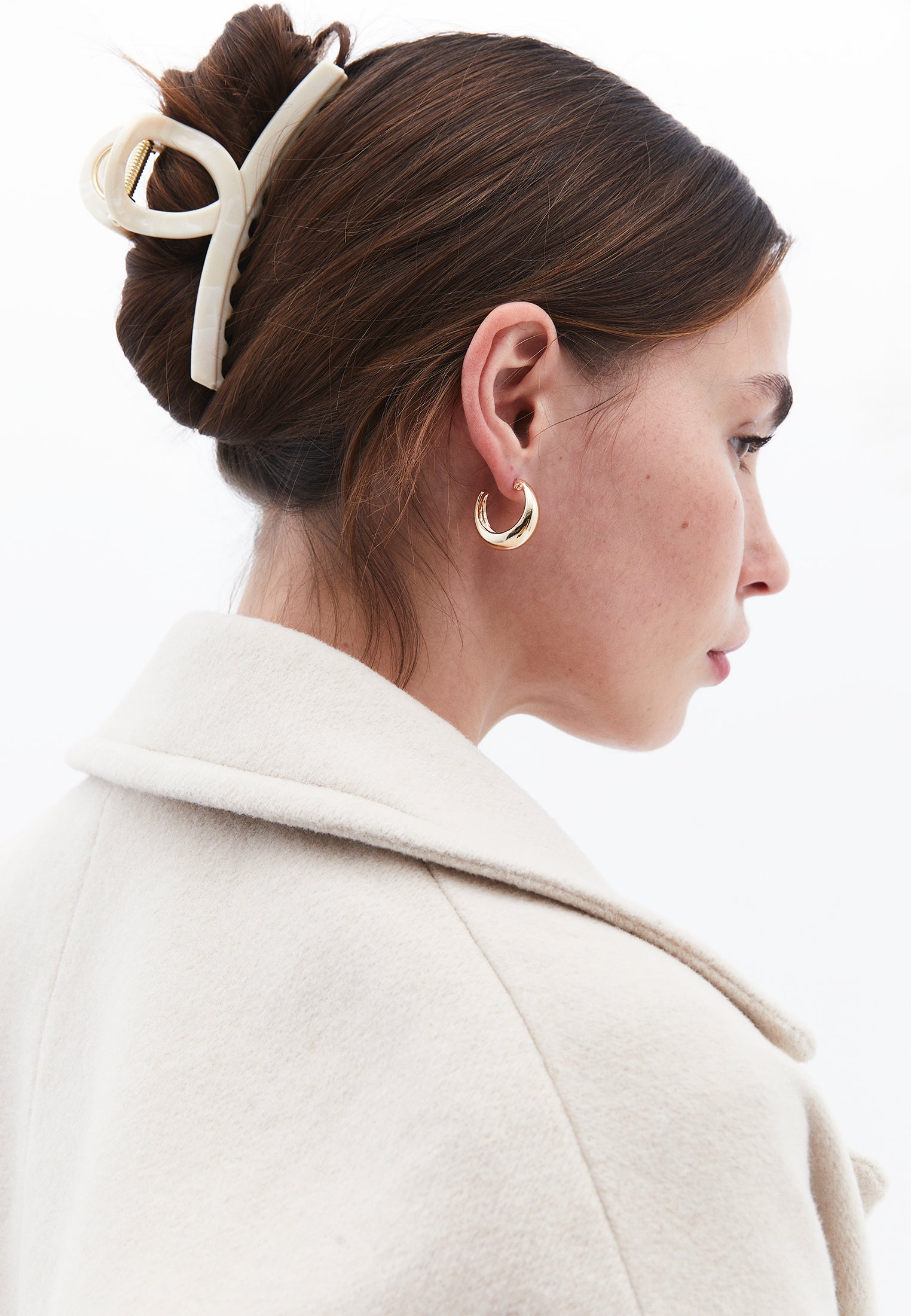 Hair Clip - ALMOND MILK