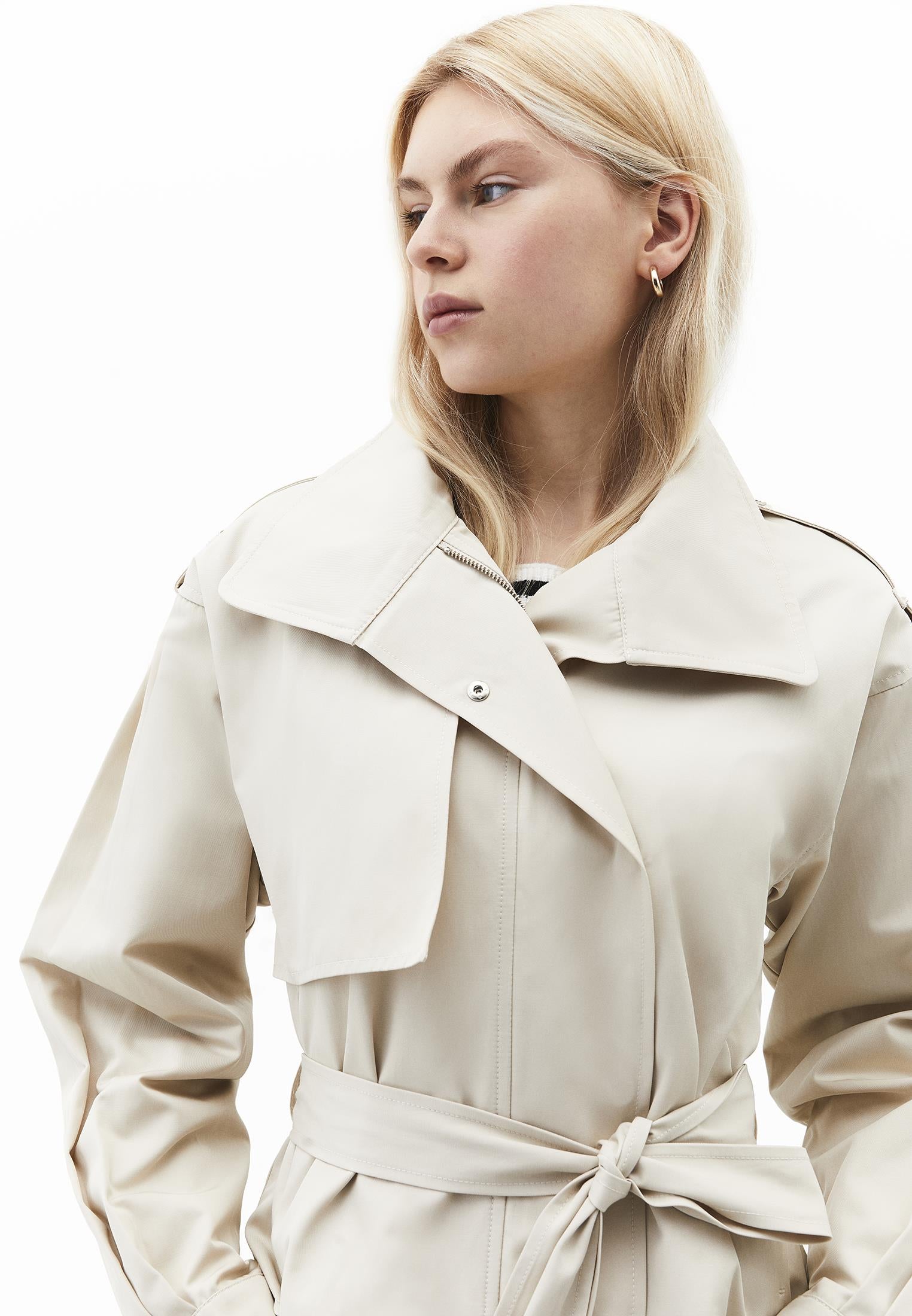Oversize Trenchcoat - ALMOND MILK