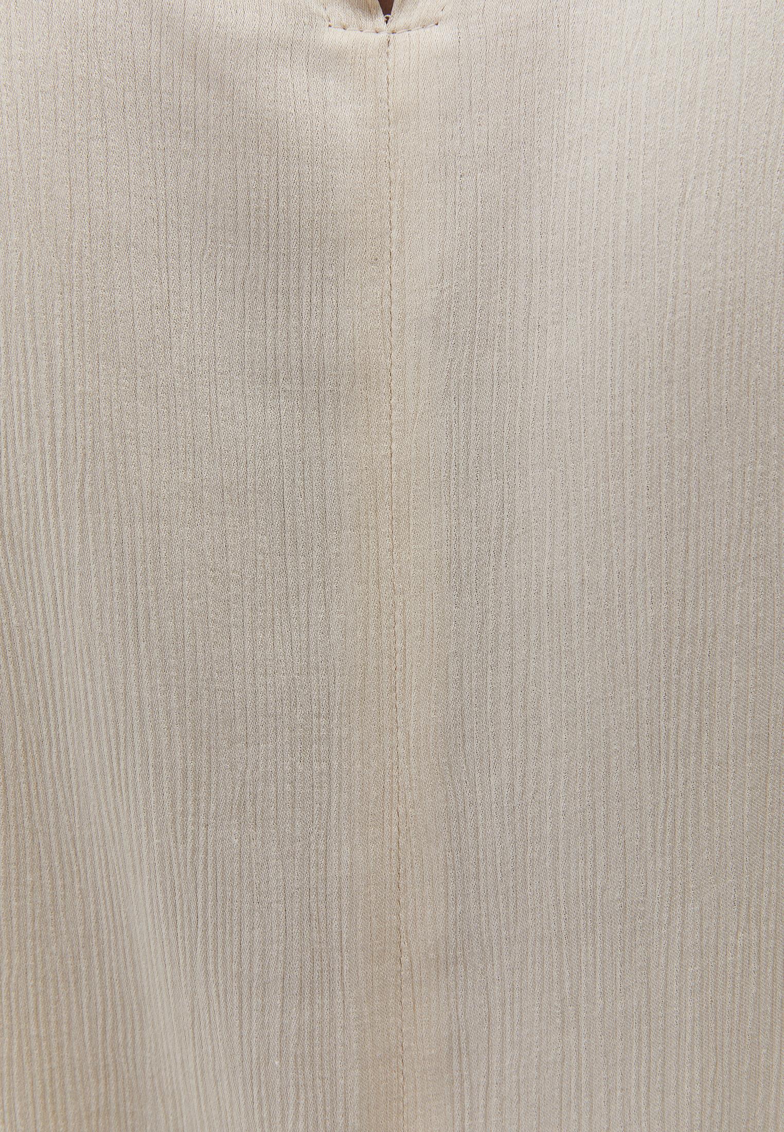 Dégaje Neck Sleeveless Blouse - ALMOND MILK