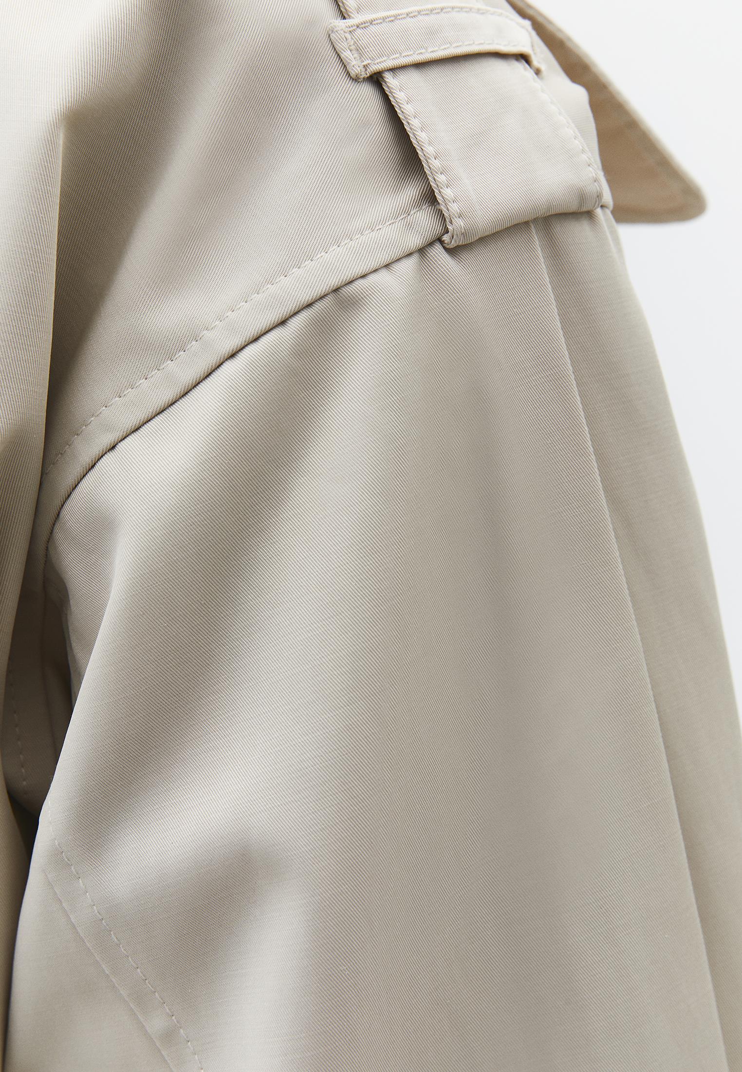 Oversize Trenchcoat - ALMOND MILK