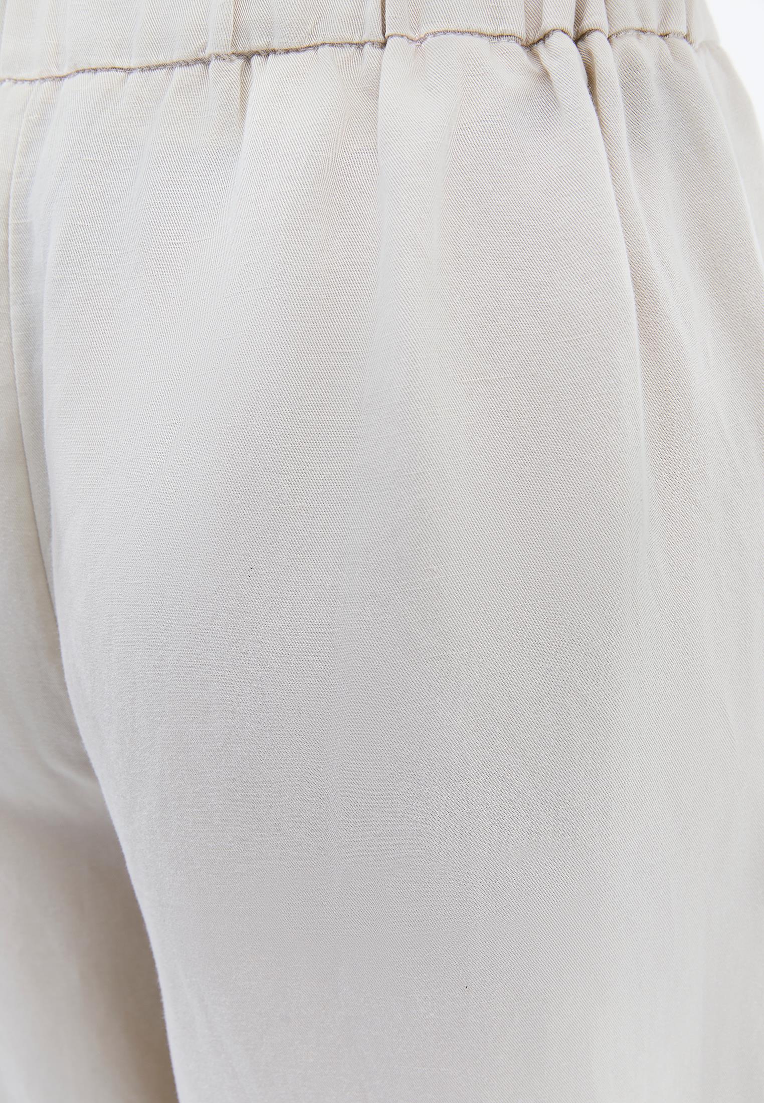Ultra High Waist Culotte - ALMOND MILK
