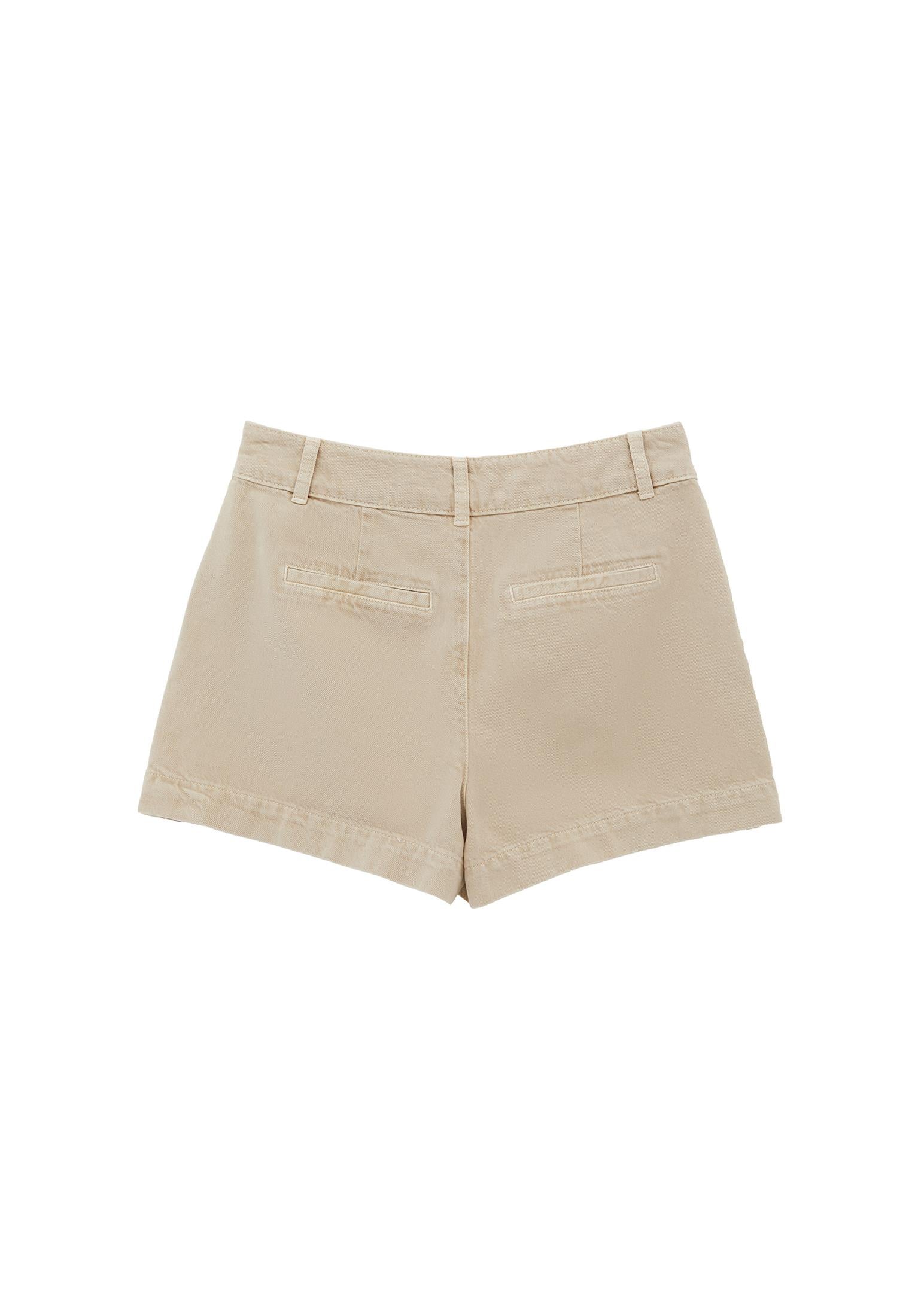 Ultra High Waist Short Shorts - ALMOND MILK
