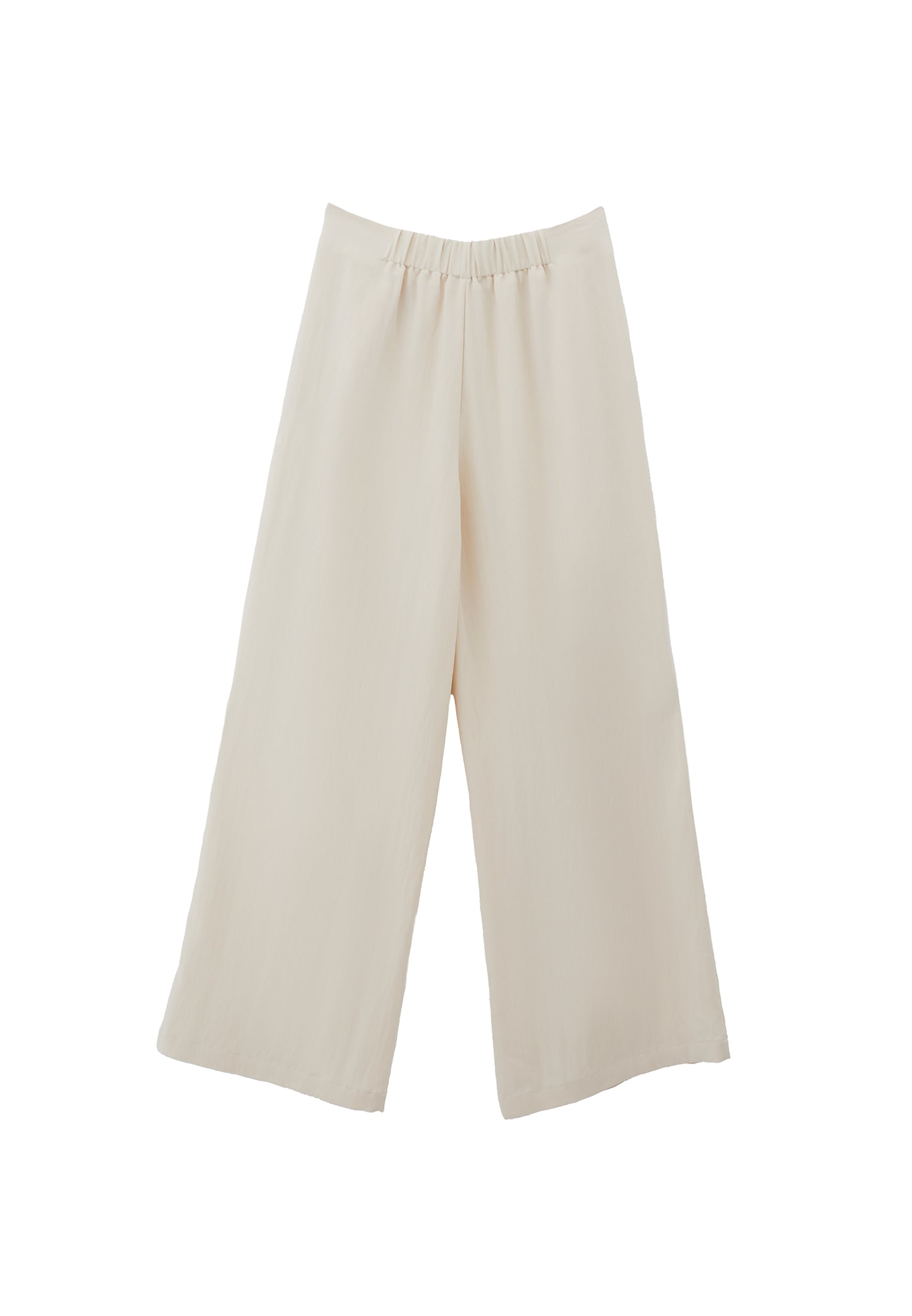 Wide Leg Ultra High Waist Pocket Detail Pants - ALMOND MILK