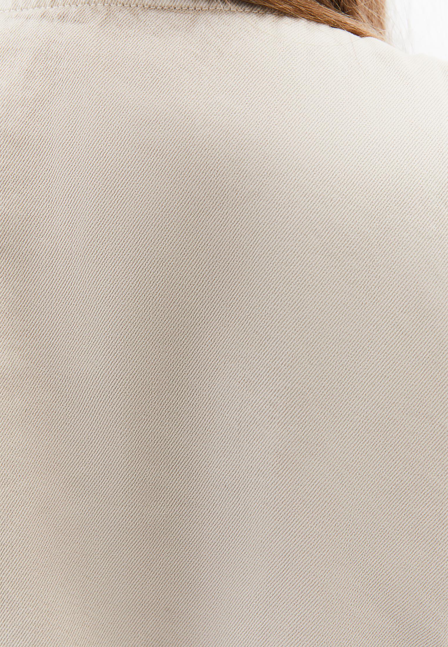 V Neck Sleeveless Vest - ALMOND MILK