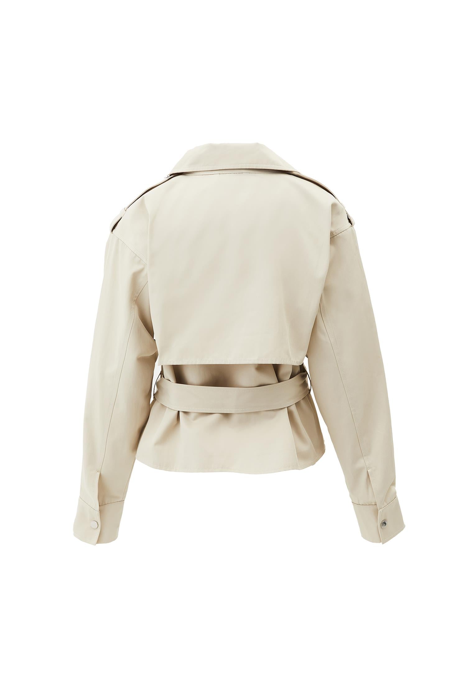 Oversize Trenchcoat - ALMOND MILK