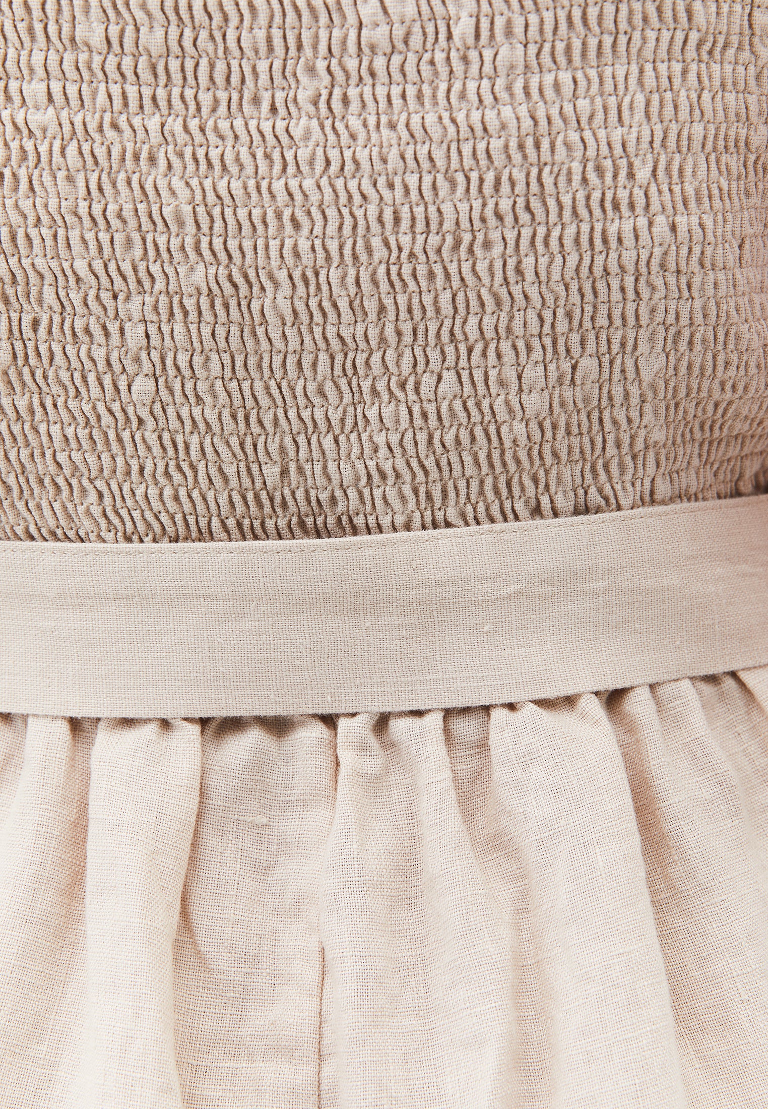 Short Jumpsuit With V-Neck And Belt Detail - ANCIENT SCROLL