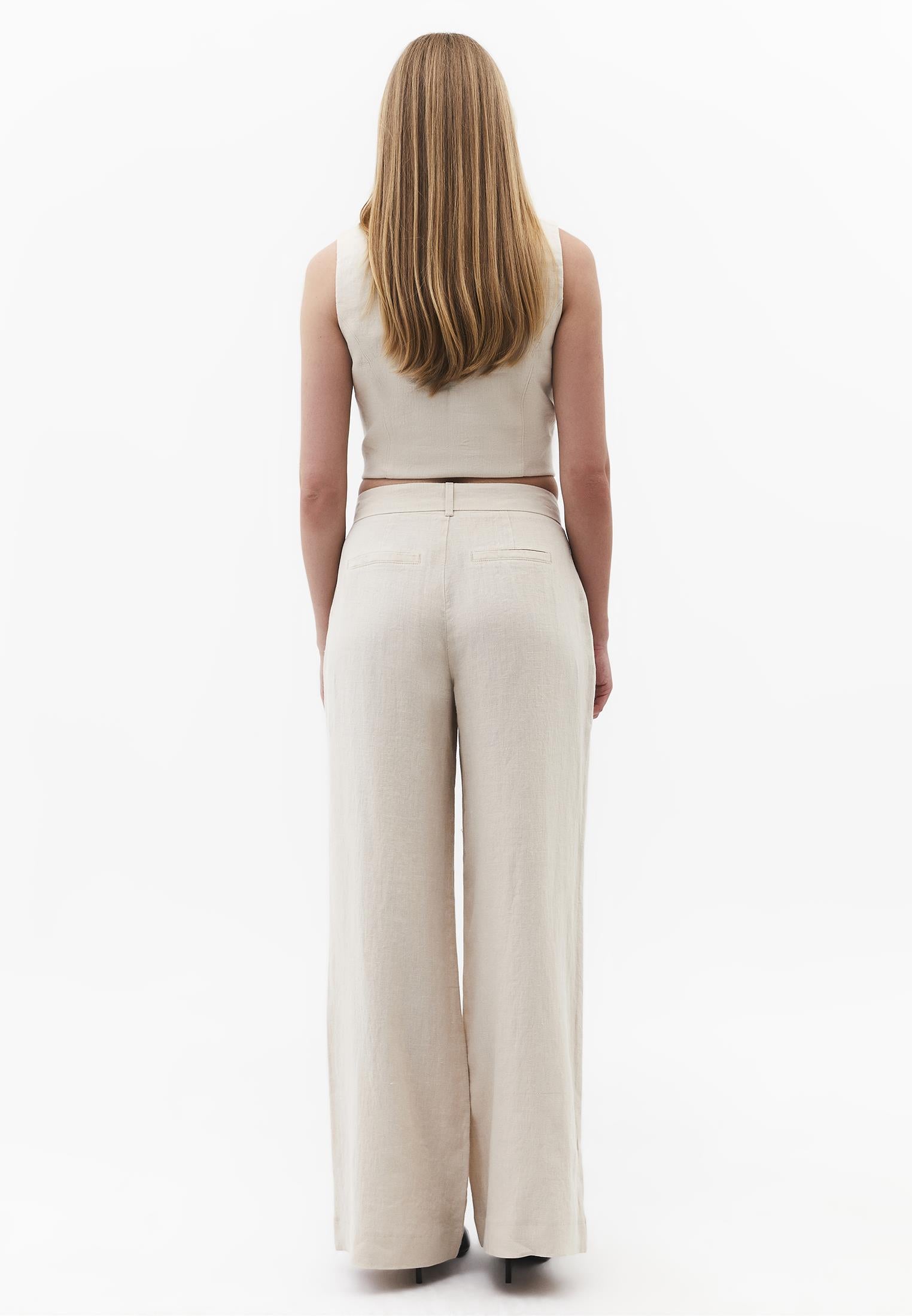 Pleated Wide Leg Pants - ANCIENT SCROLL