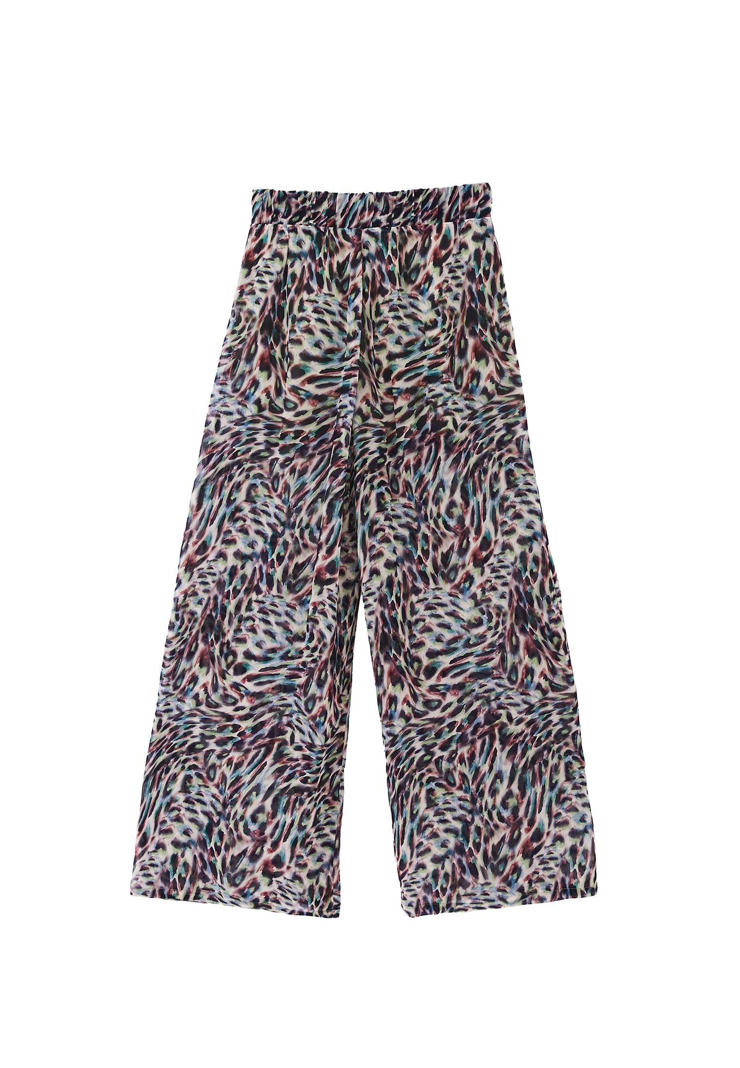 Wide Leg High Waist Pants - ANIMAL COMB