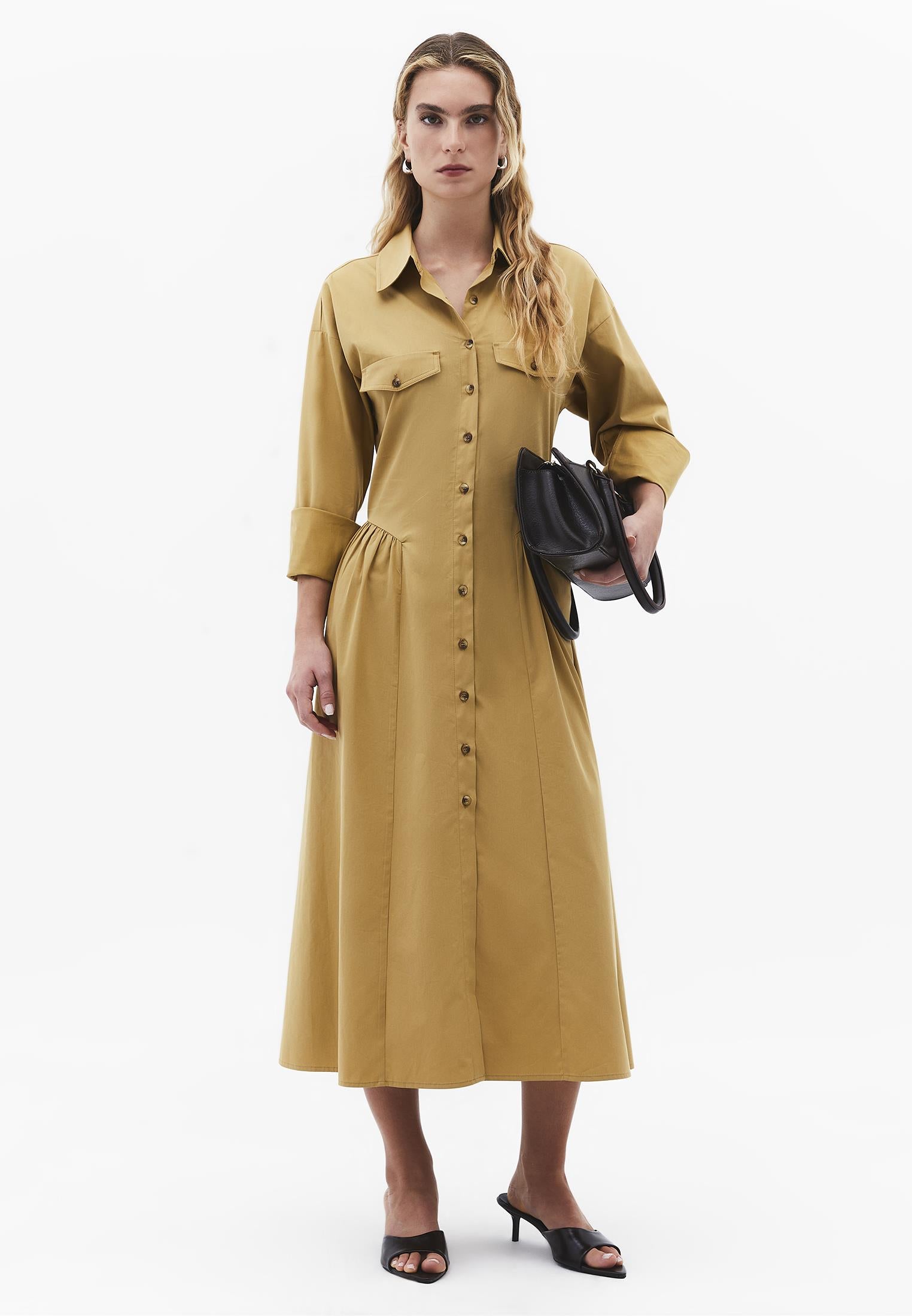 A-Line Long Dress - ANTELOPE
