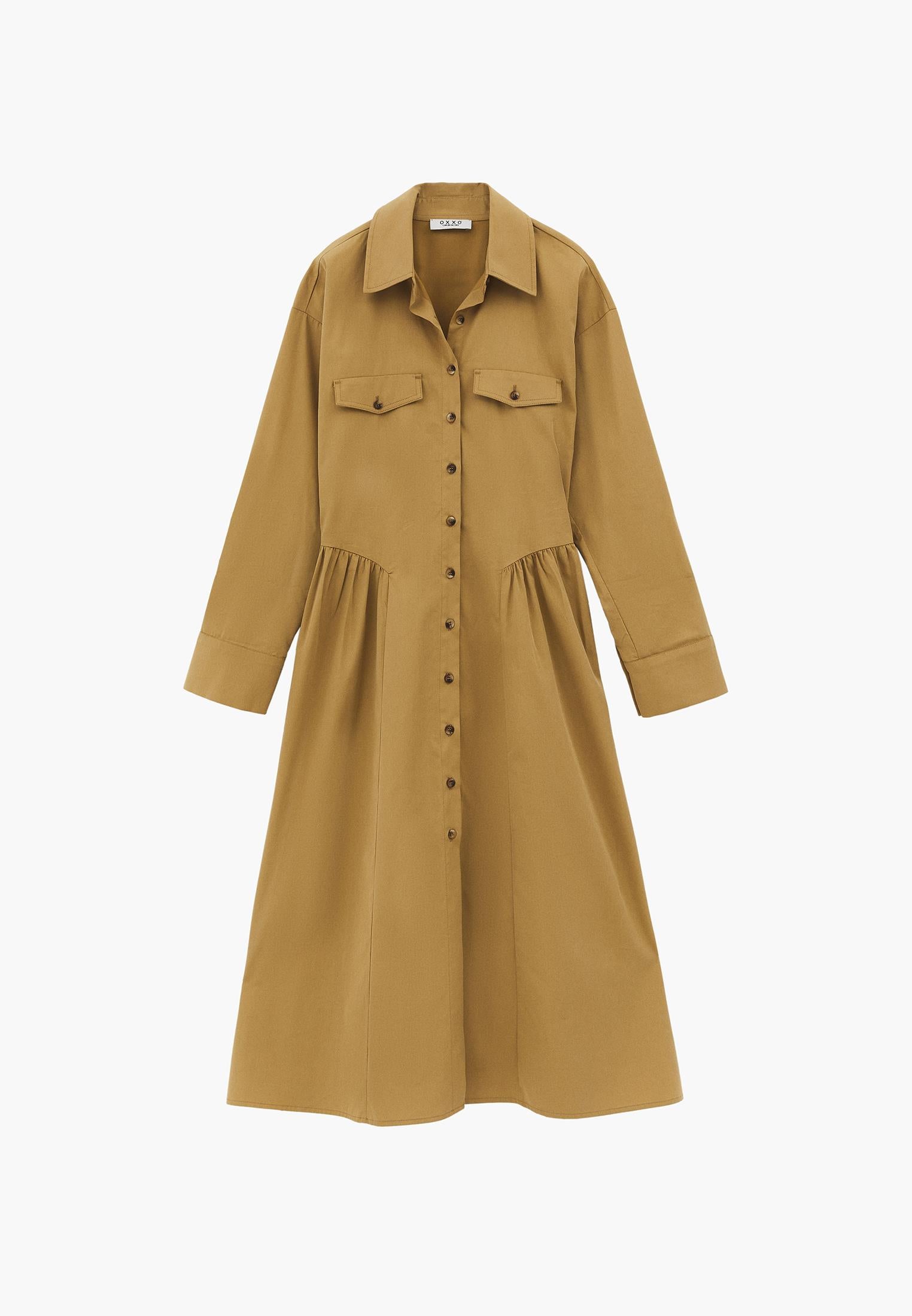 A-Line Long Dress - ANTELOPE