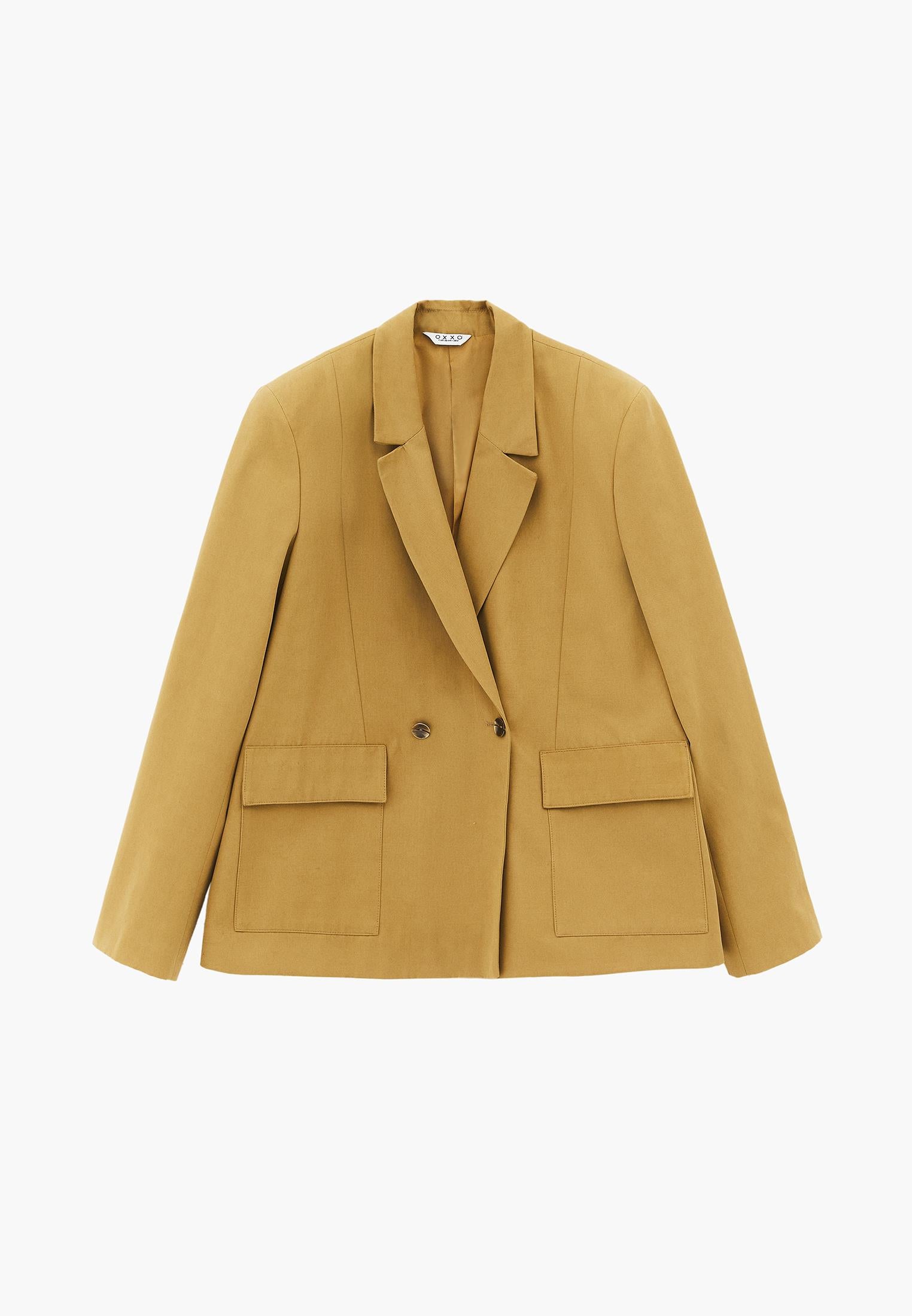 Oversize Double Breasted Blazer Jacket - ANTELOPE