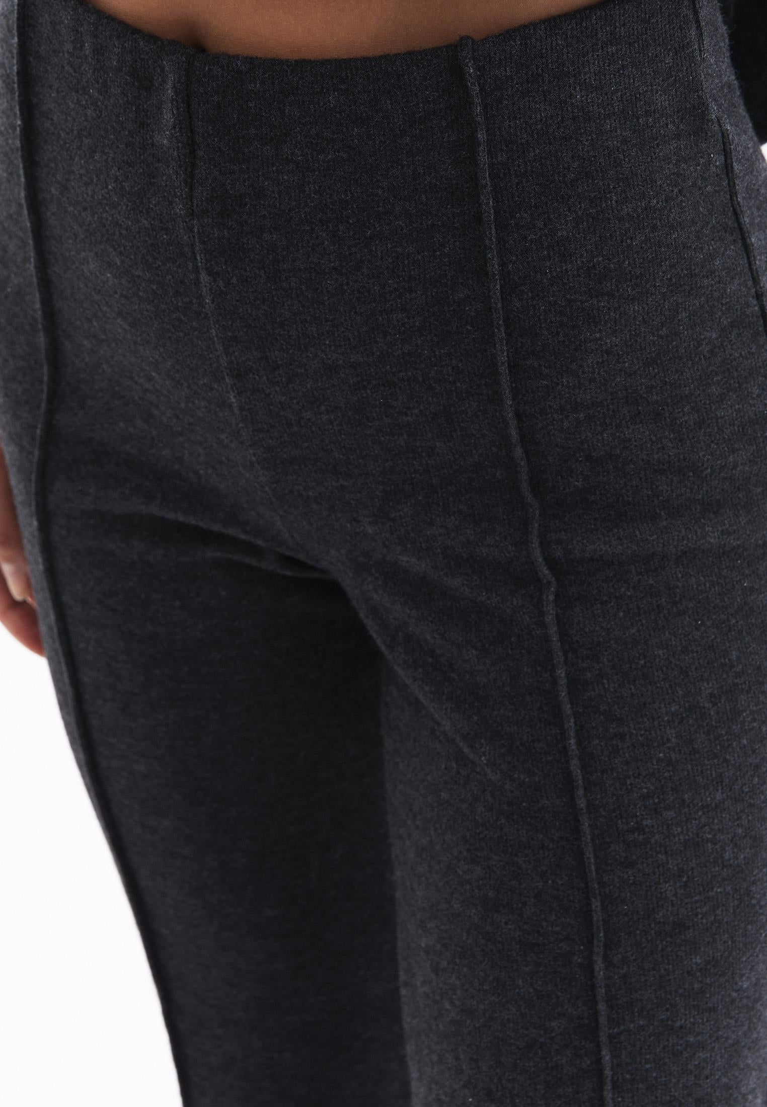 High Waist Spanish Leg Pants - ANTHRA MELANGE