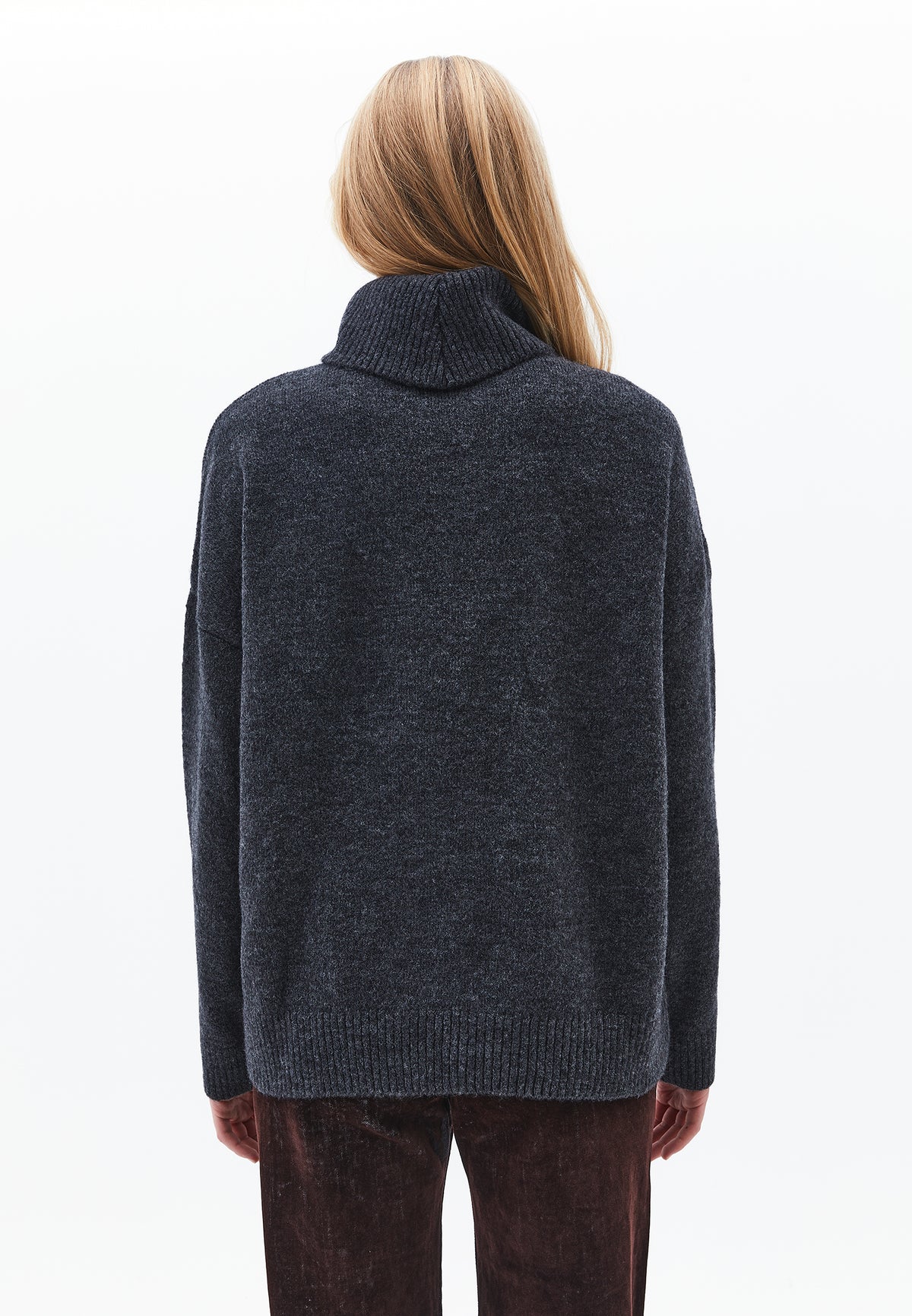 Soft Touch Turtleneck Roll Neck - ANTHRA MELANGE