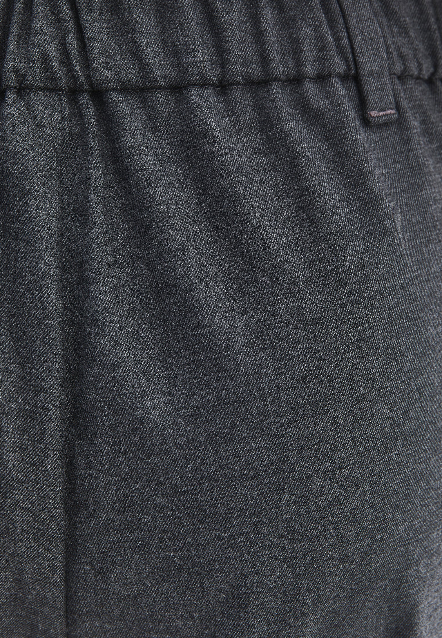 Wide Leg High Waist Trousers - ANTHRA MELANGE