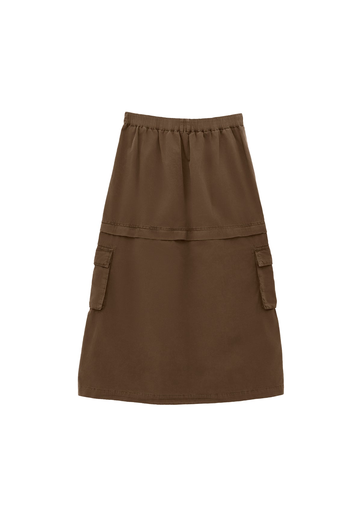 Bouclé Pocket Detailed A-Line Long Skirt - ANTIK CARAFE