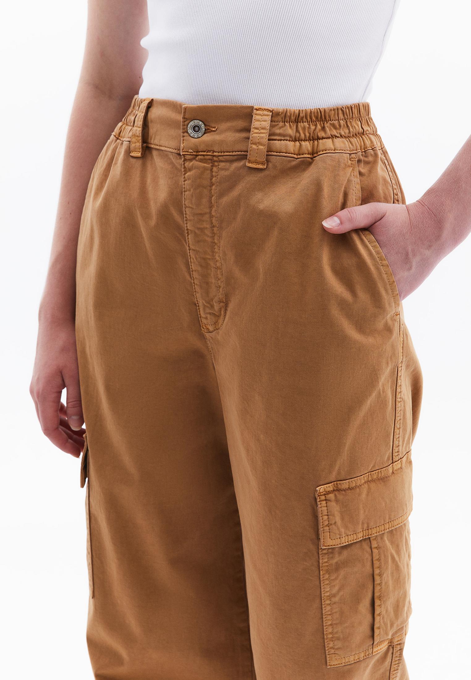 Jogger Hem High Waist Pants - ANTIK CHIPMUNK