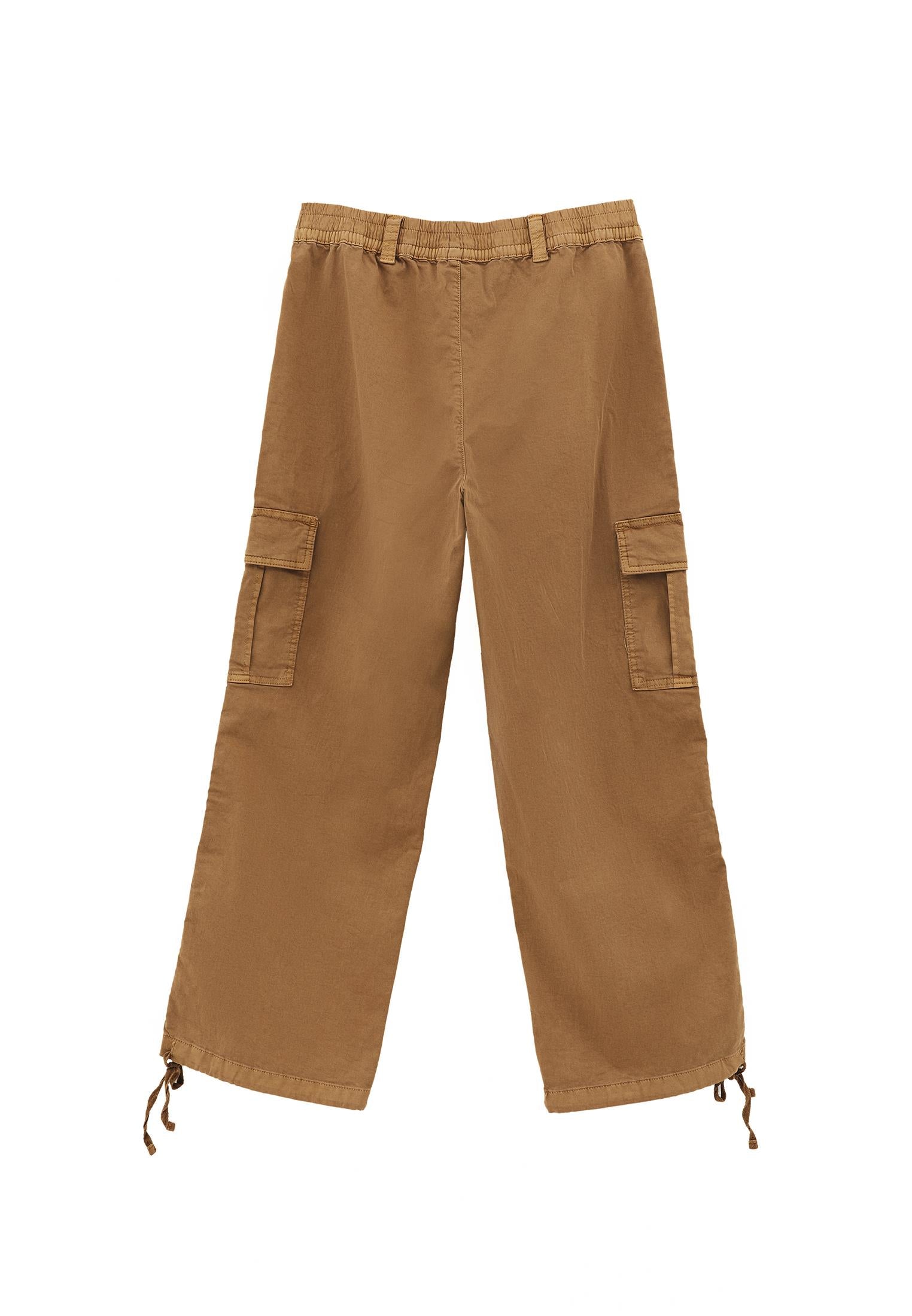 Jogger Hem High Waist Pants - ANTIK CHIPMUNK