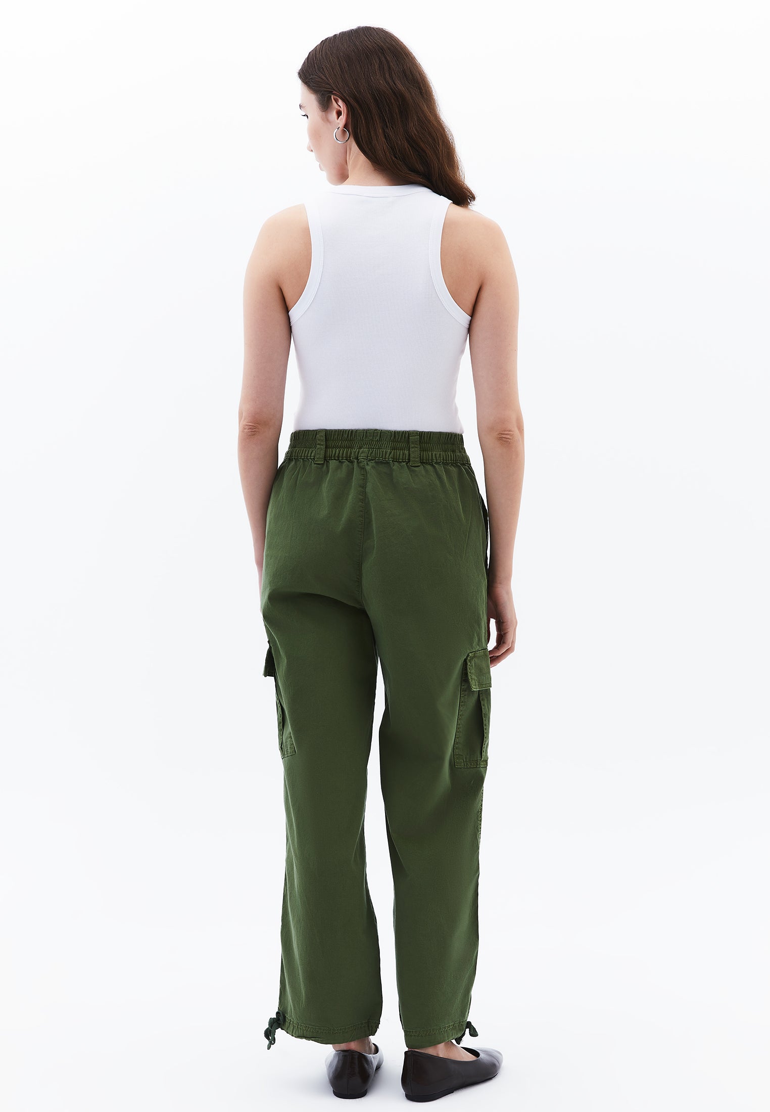Jogger Pants With Belt Detail - ANTIK CHIVE