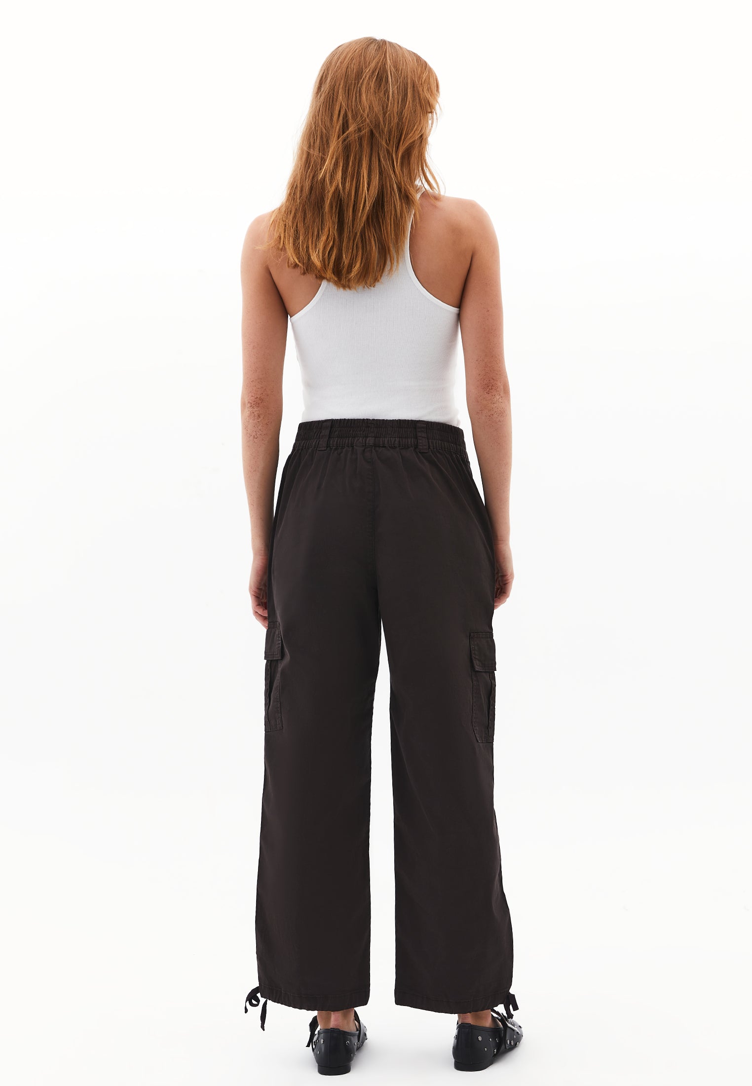 Jogger High Waist Belted Detail Pants - ANTIK CHOCOLATE TORTE