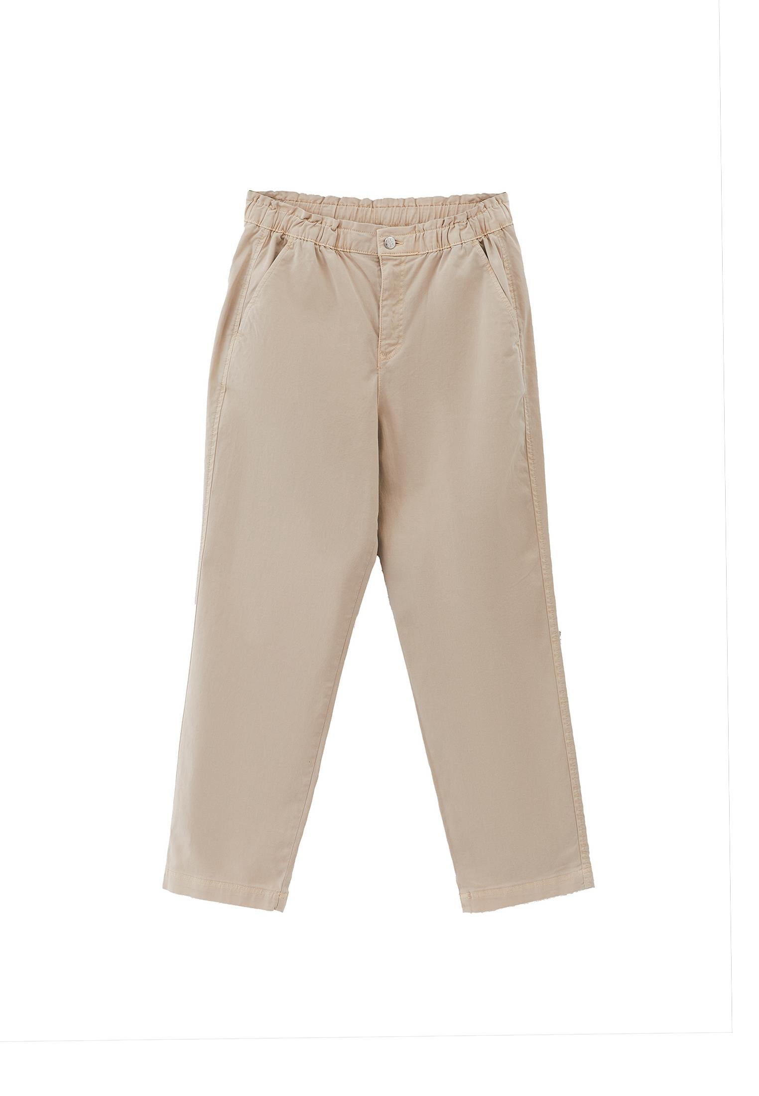 High Waist Carrot Pants - ANTIK FEATHER GRAY