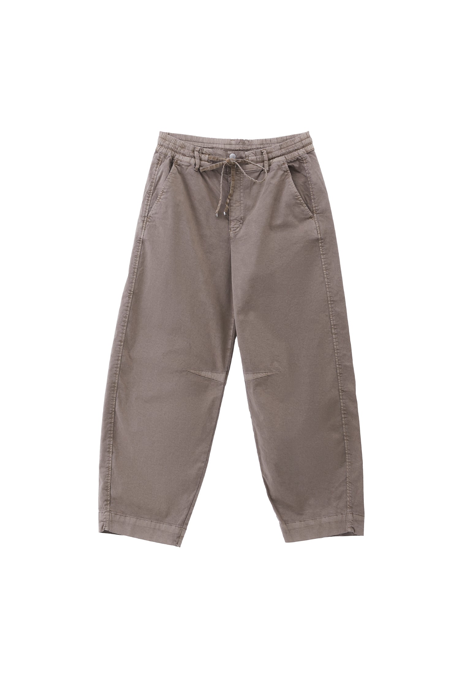 Barrel-Leg Pants with a Tie Belt - ANTIK FUNGI