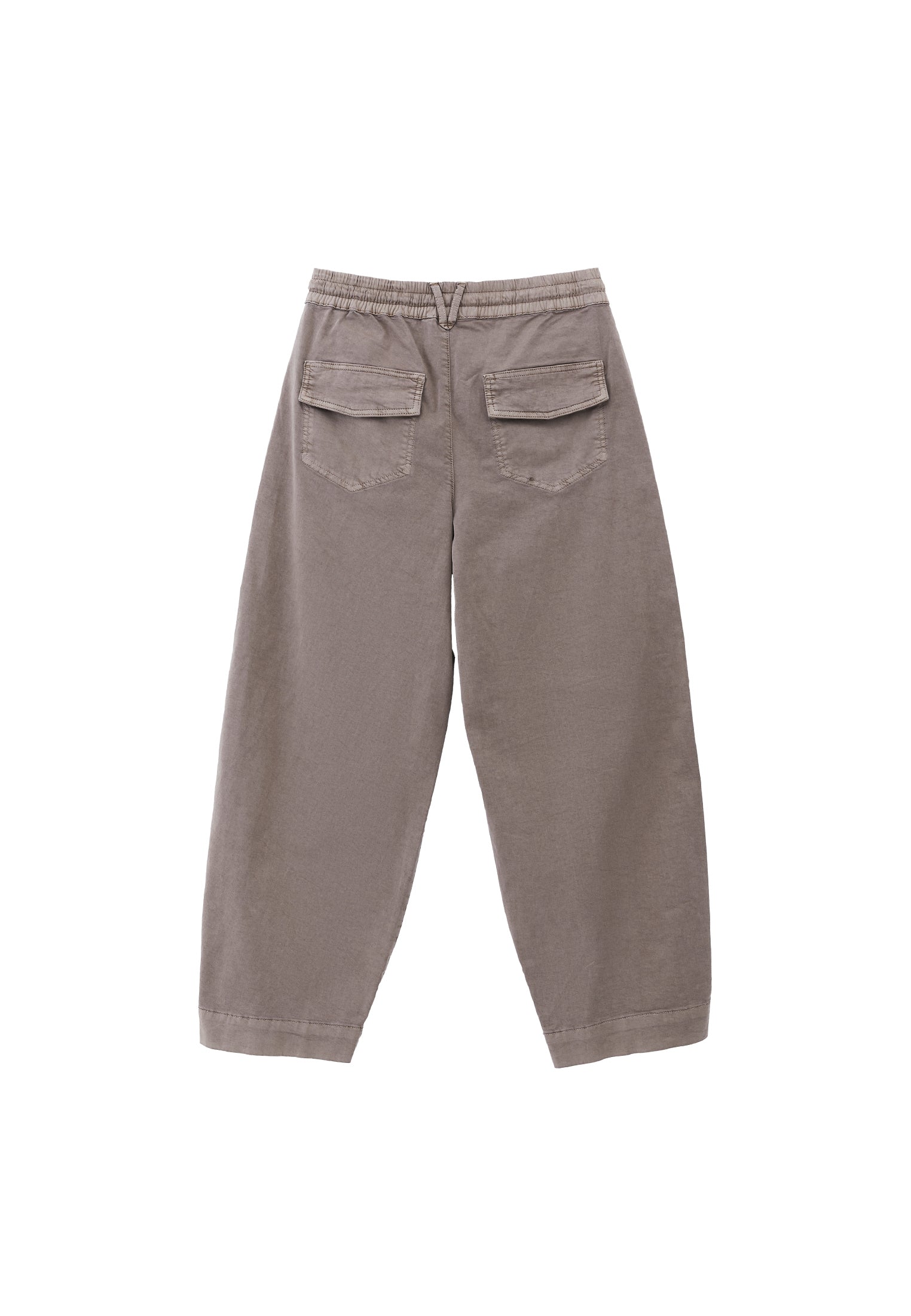 Barrel-Leg Pants with a Tie Belt - ANTIK FUNGI