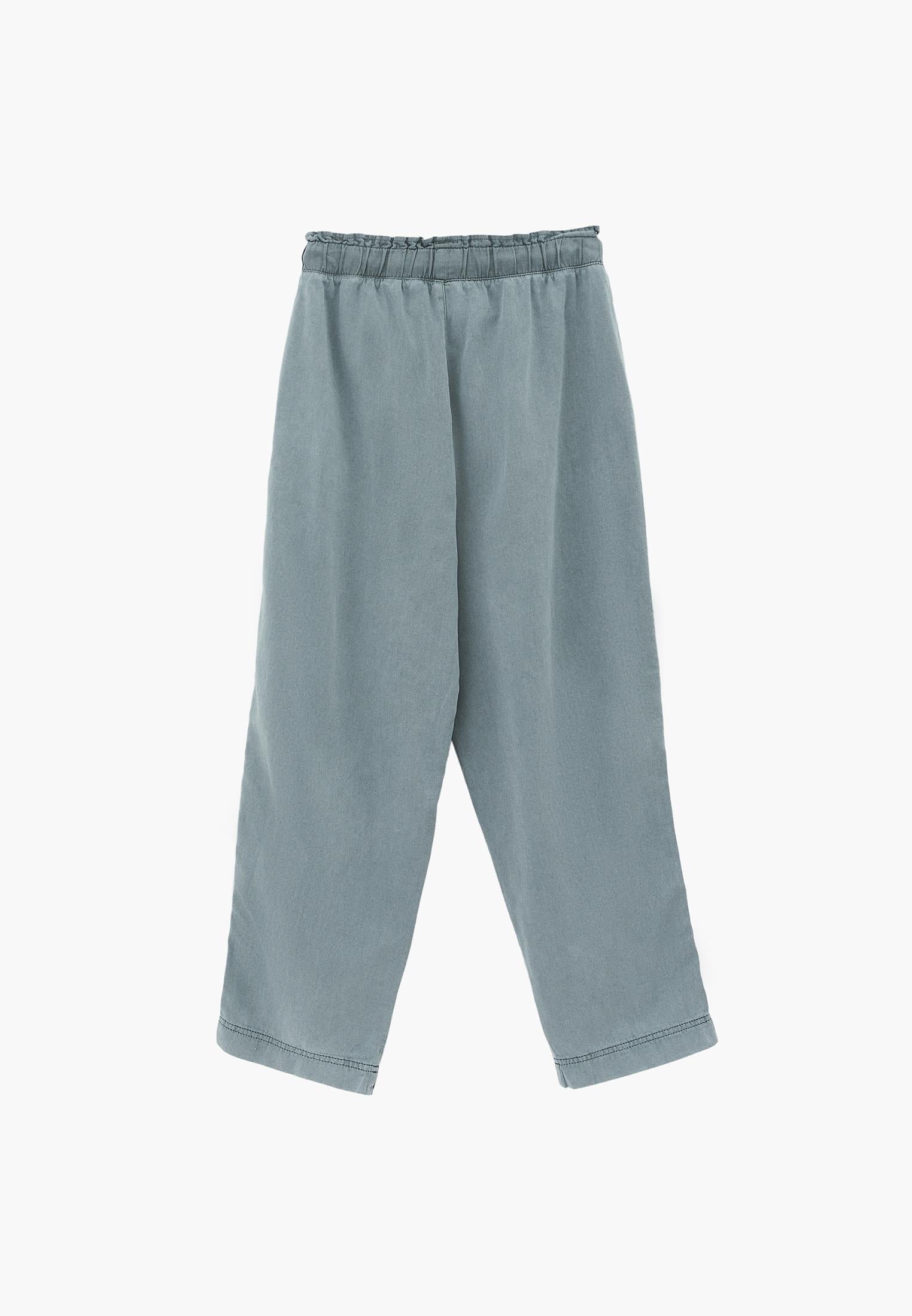 Pleated Tencel Baggy Pants - ANTIK GREEN MILIEU