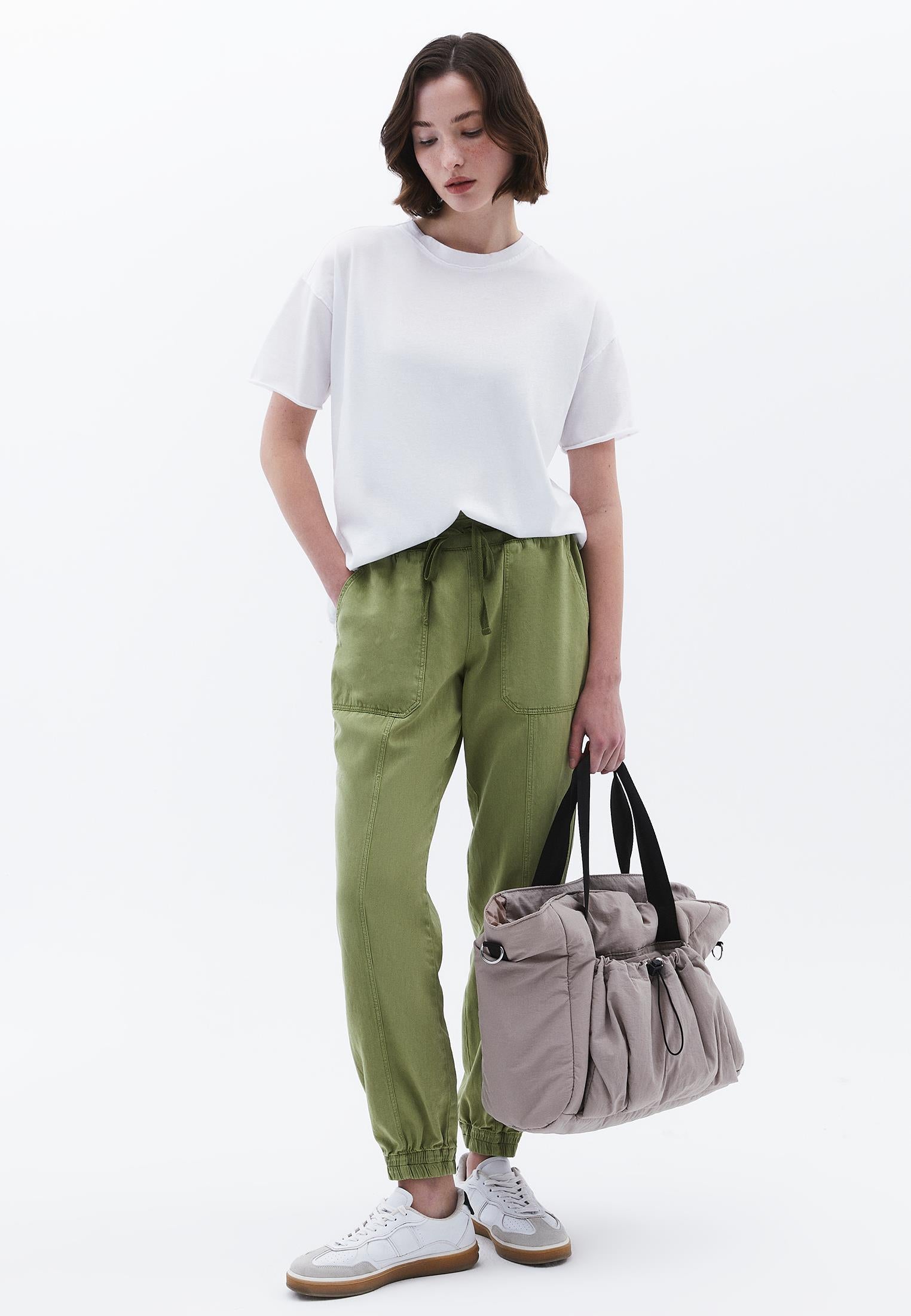 Jogger Regular Waist Pants - ANTIK GREEN OLIVE