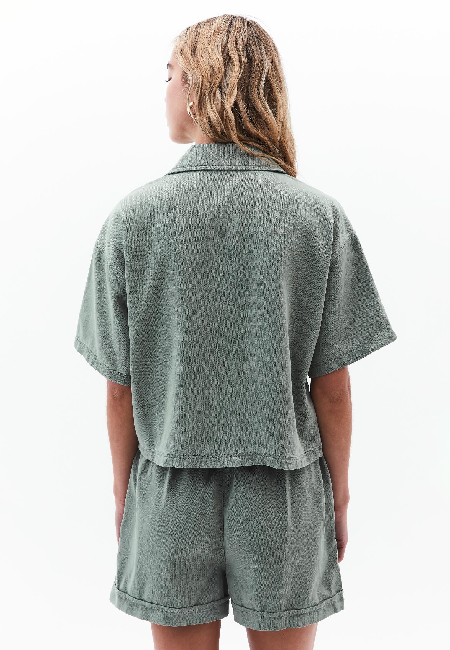 Oversize Shirt With Pocket Detail - ANTIK LILY PAD