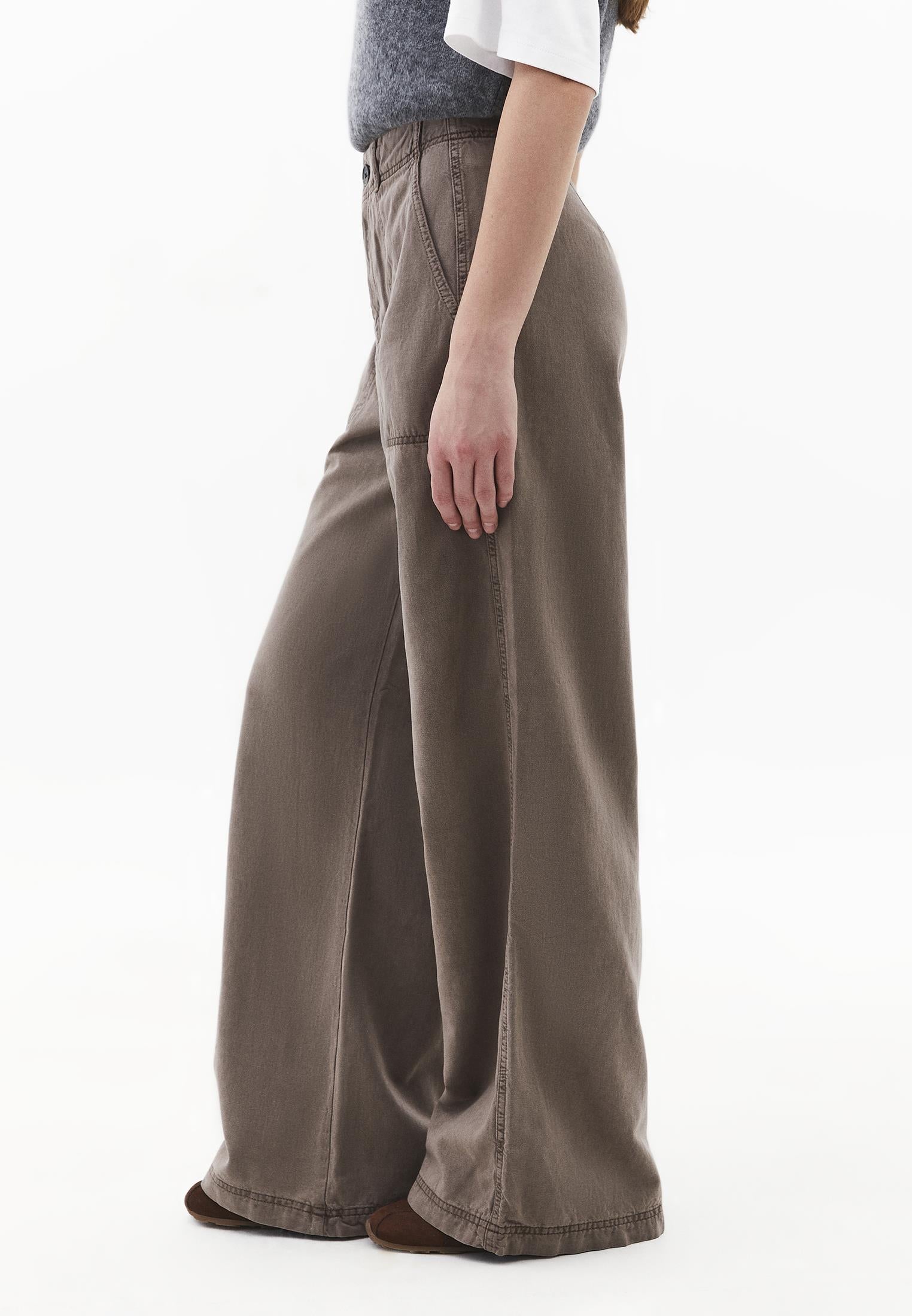 Wide Leg High Waist Pants - ANTIK MOON ROCK