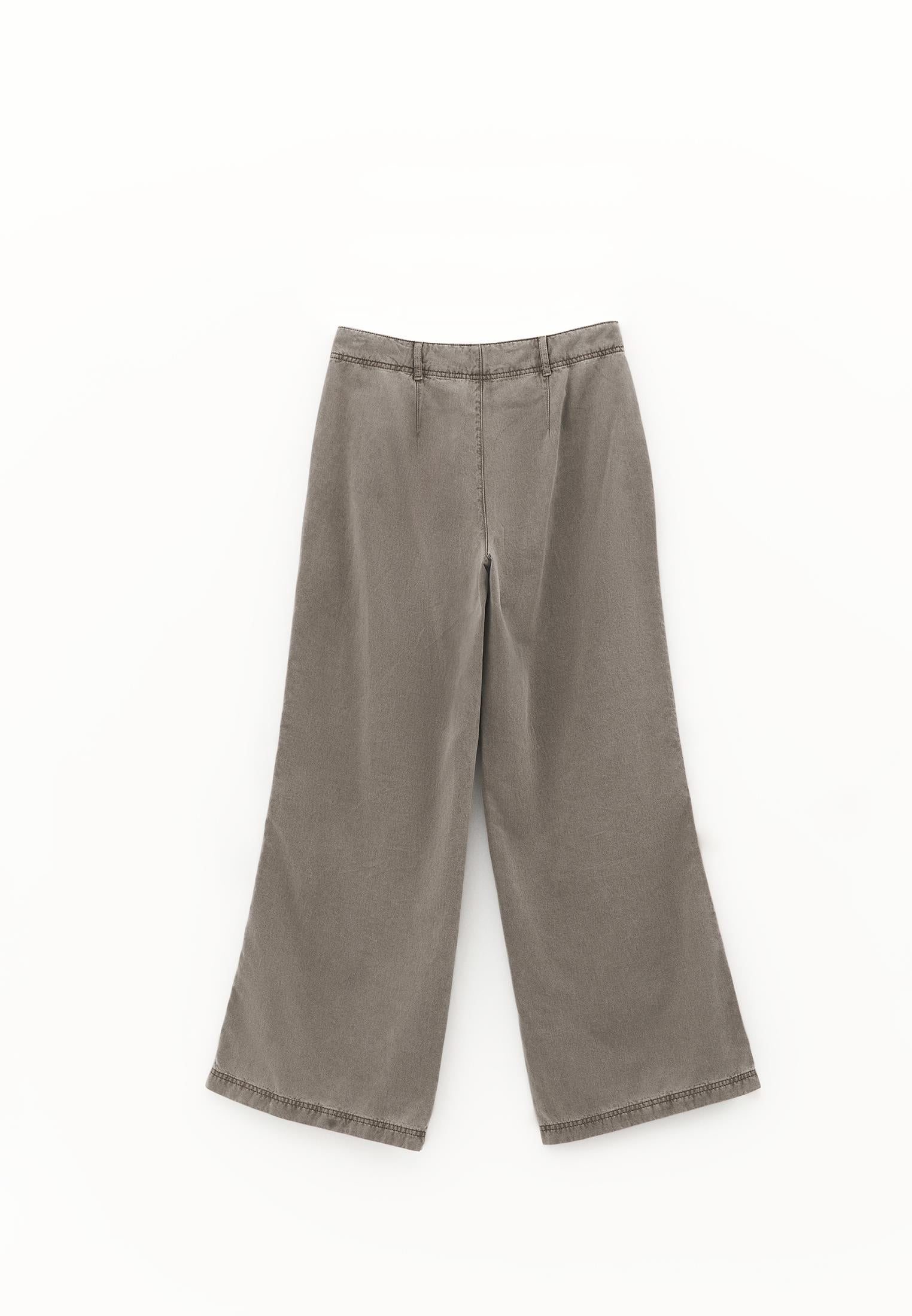 High Waist Wide Leg Woven Pants - ANTIK MOON ROCK