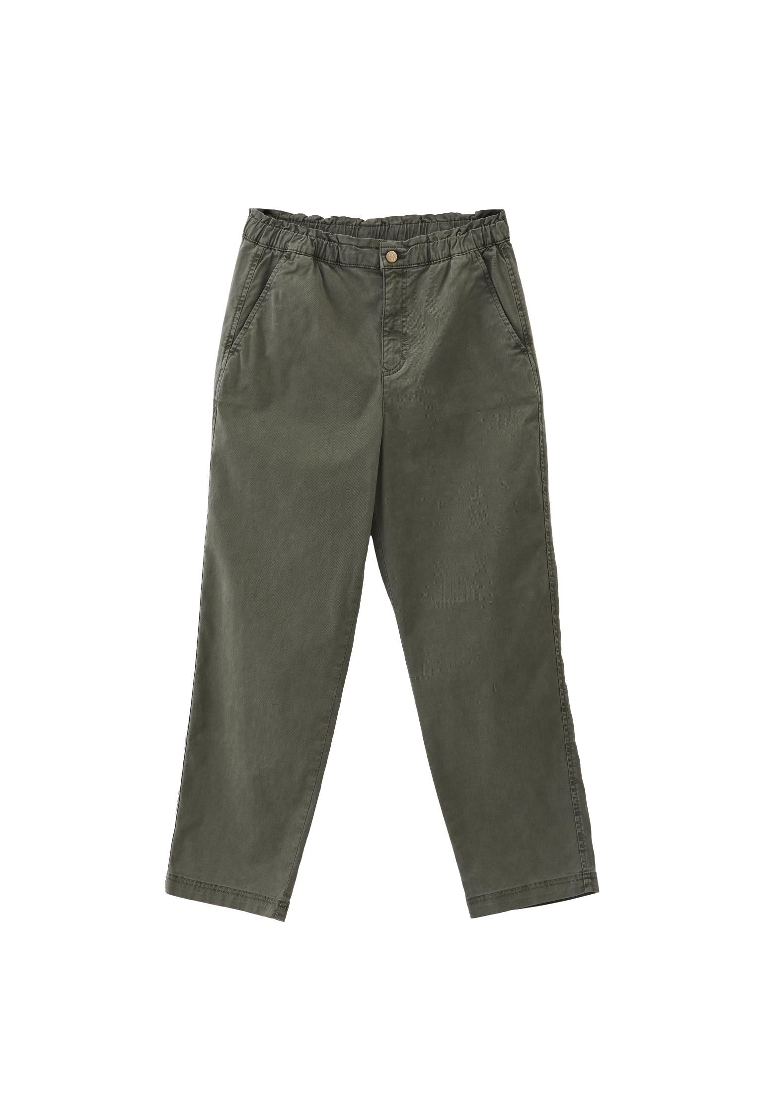 High Waist Carrot Pants - ANTIK MULLED BASIL