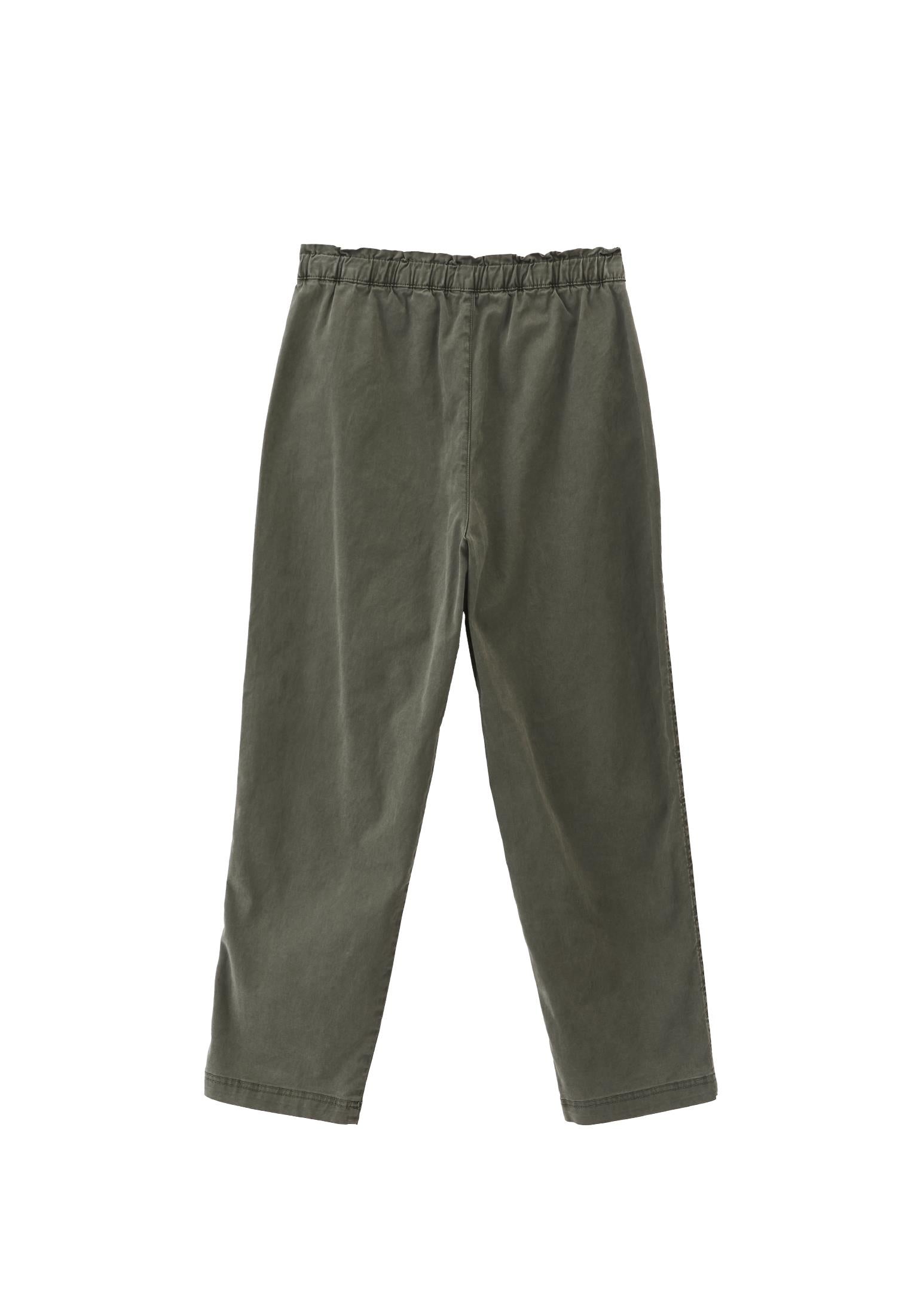 High Waist Carrot Pants - ANTIK MULLED BASIL