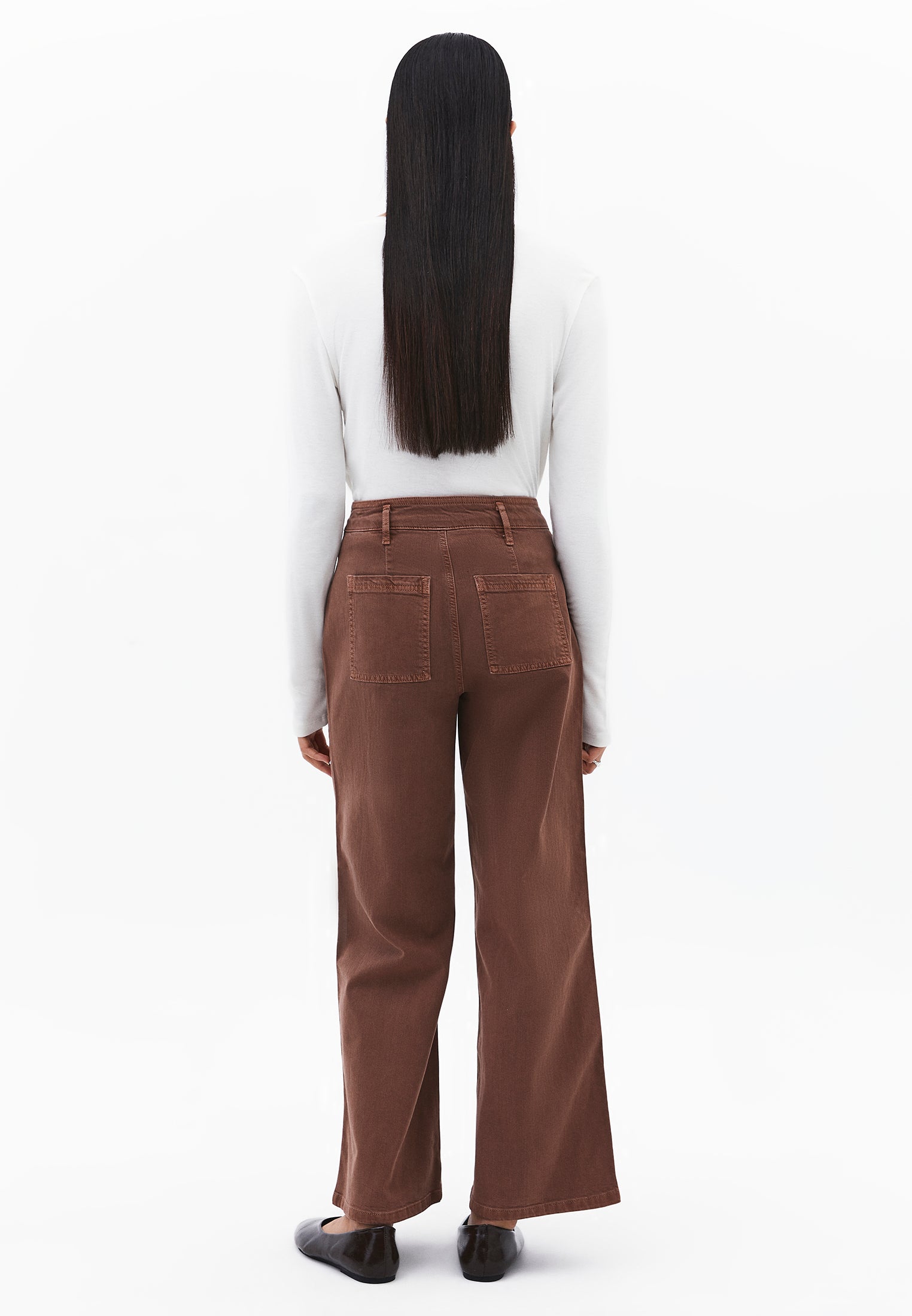 Wide Leg Pants With Pocket Detail - ANTIK MYRISTICA
