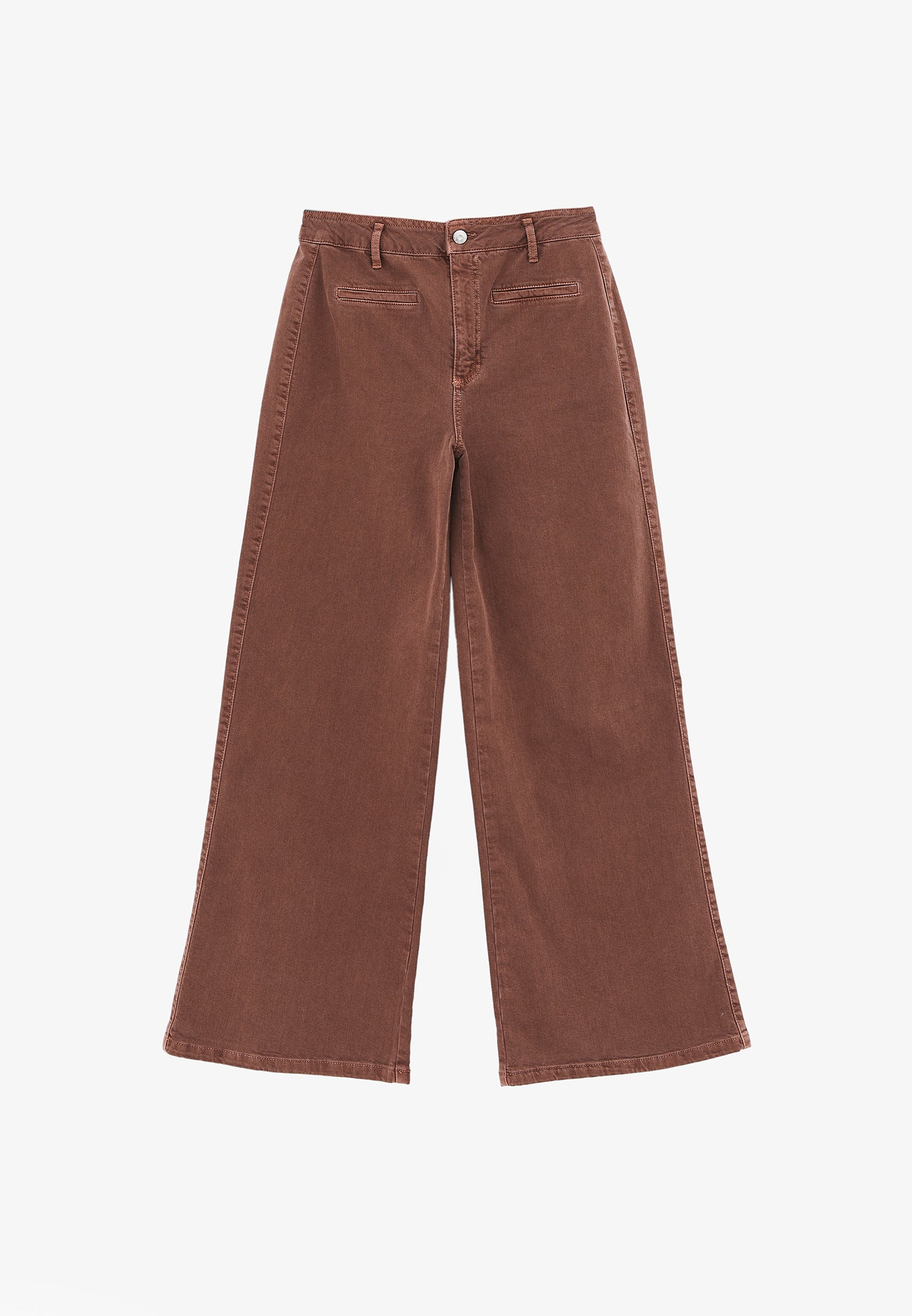 Wide Leg Pants With Pocket Detail - ANTIK MYRISTICA