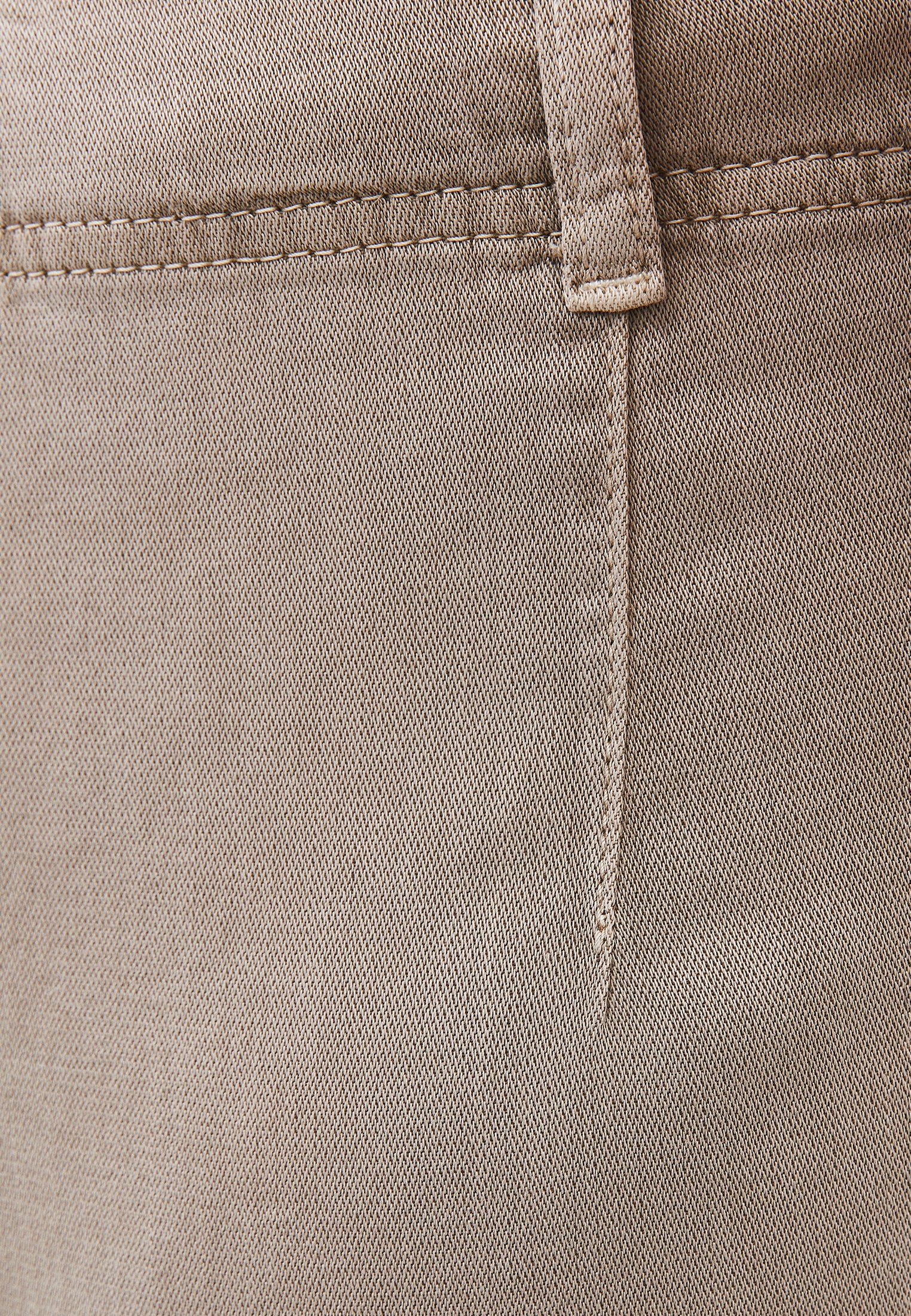 Woven Trousers With Pockets, High Waist And Wide Leg - ANTIK PLAZA TAUPE