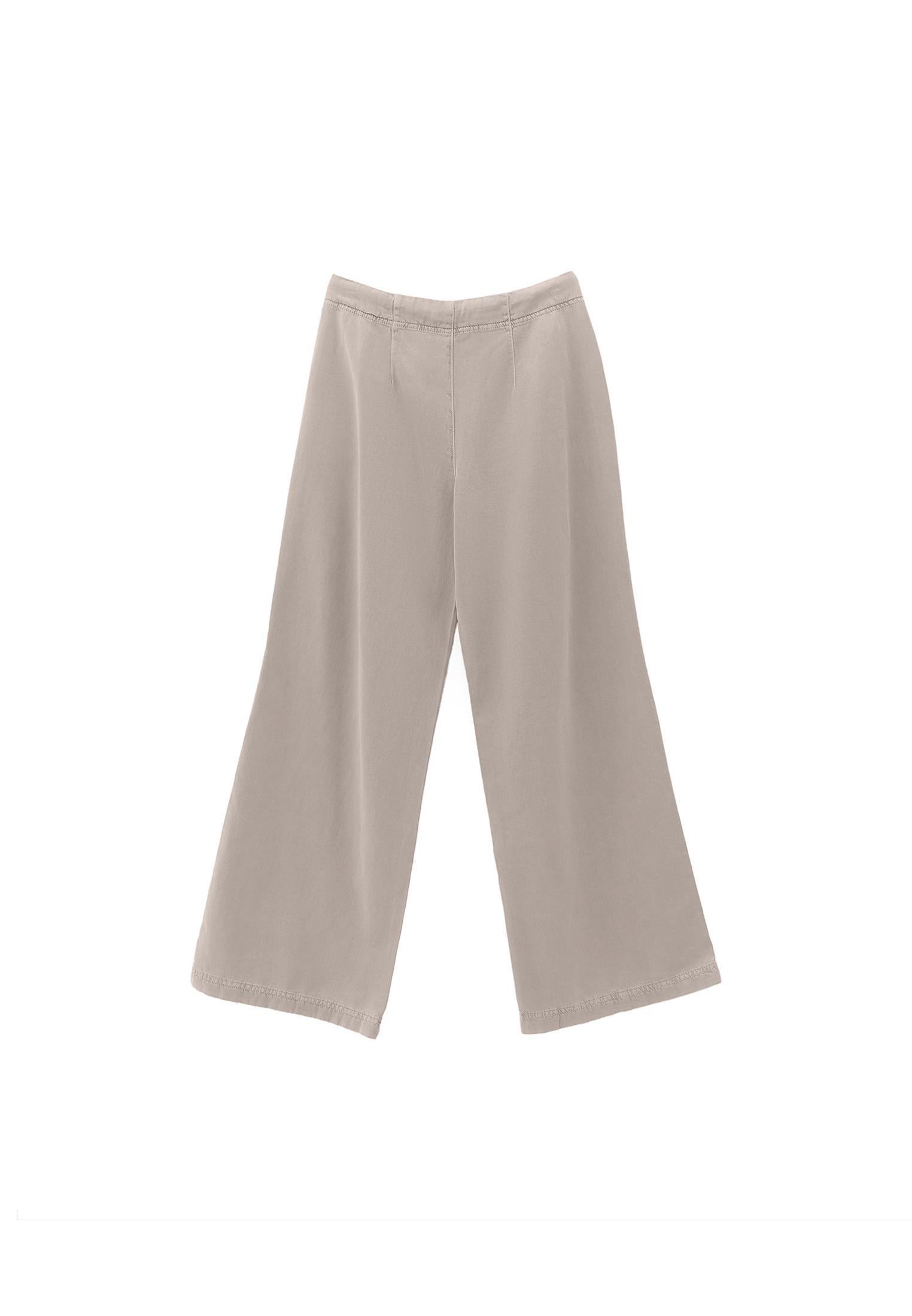 Wide Leg Pocket Detail Trousers - ANTIK SIMPLY TAUPE