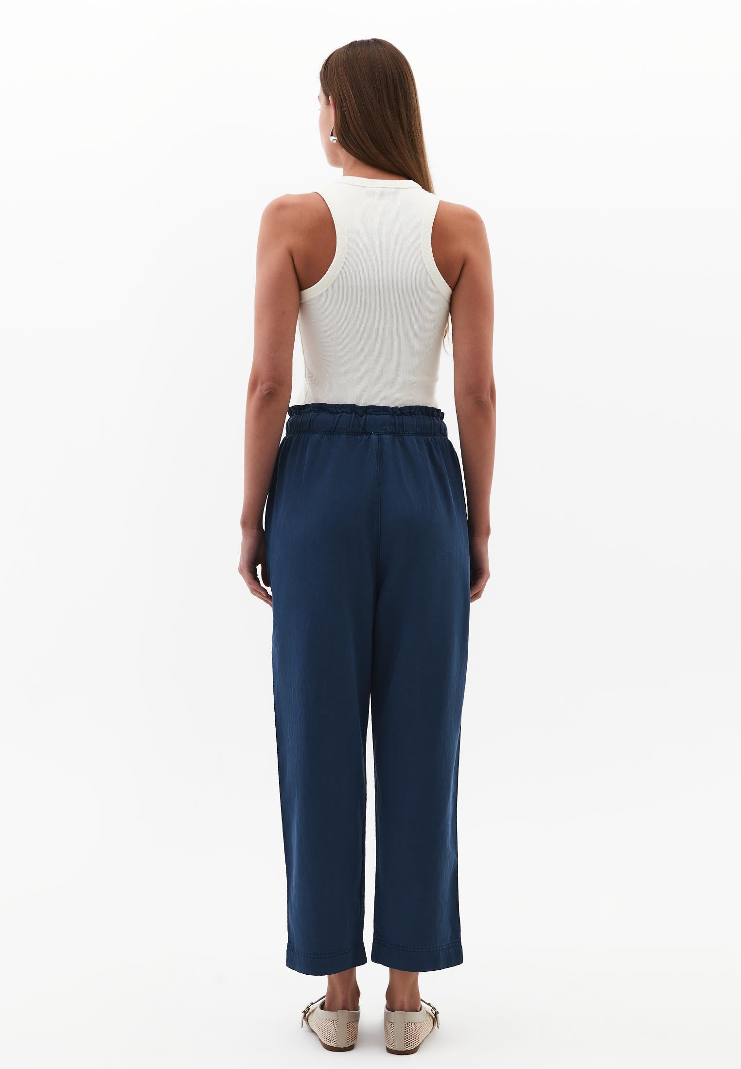 Pleated Tencel Baggy Pants - ANTIK TITAN