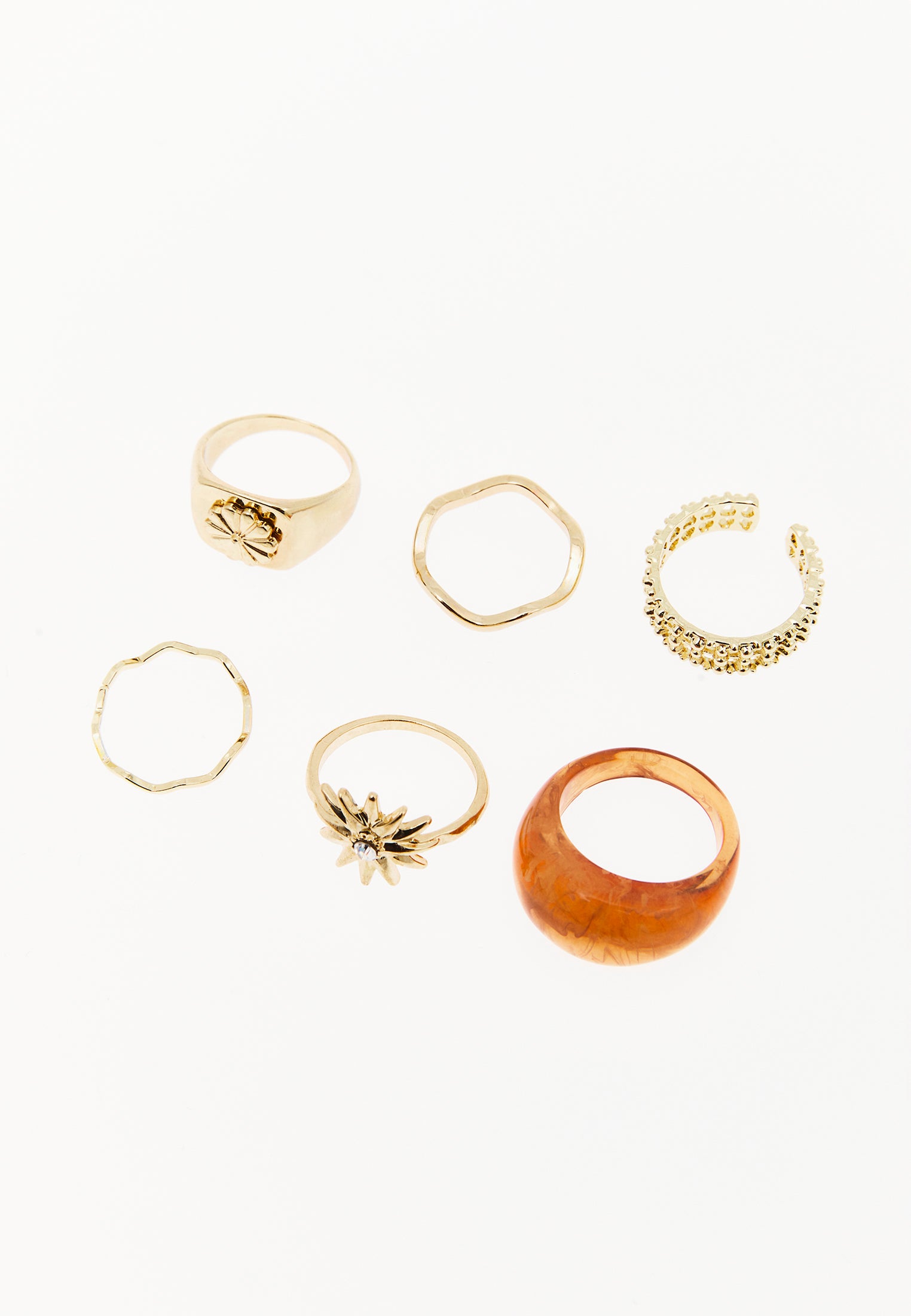Women Ring - GOLD/APRICOT