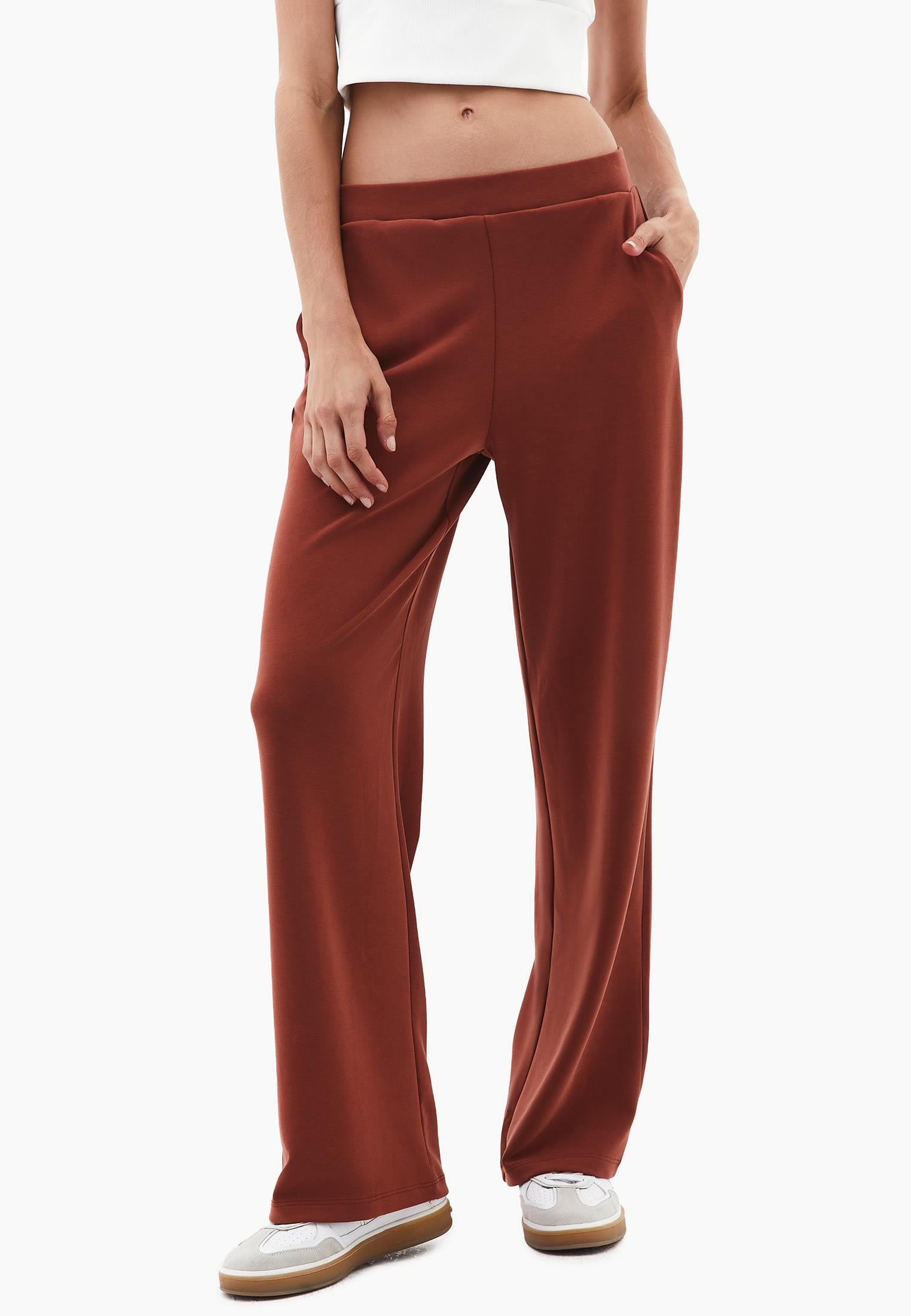 High Waist Standard Straight Leg Pants - ARABIAN SPICE