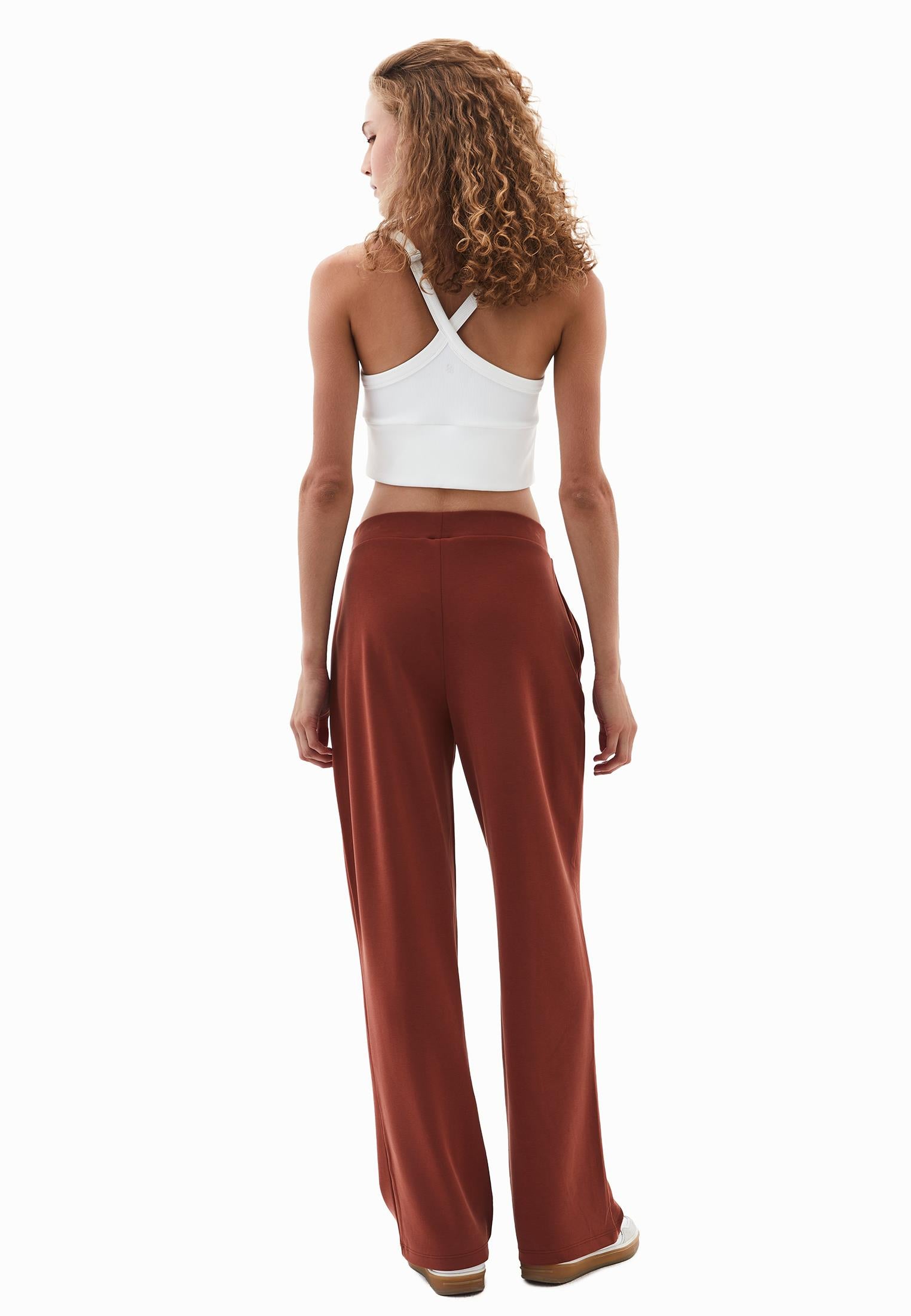 High Waist Standard Straight Leg Pants - ARABIAN SPICE