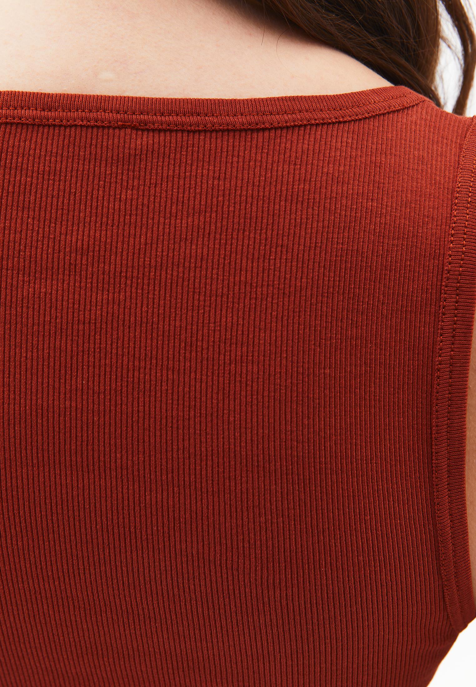 Square Neck Bodycon Tank Top - ARABIAN SPICE