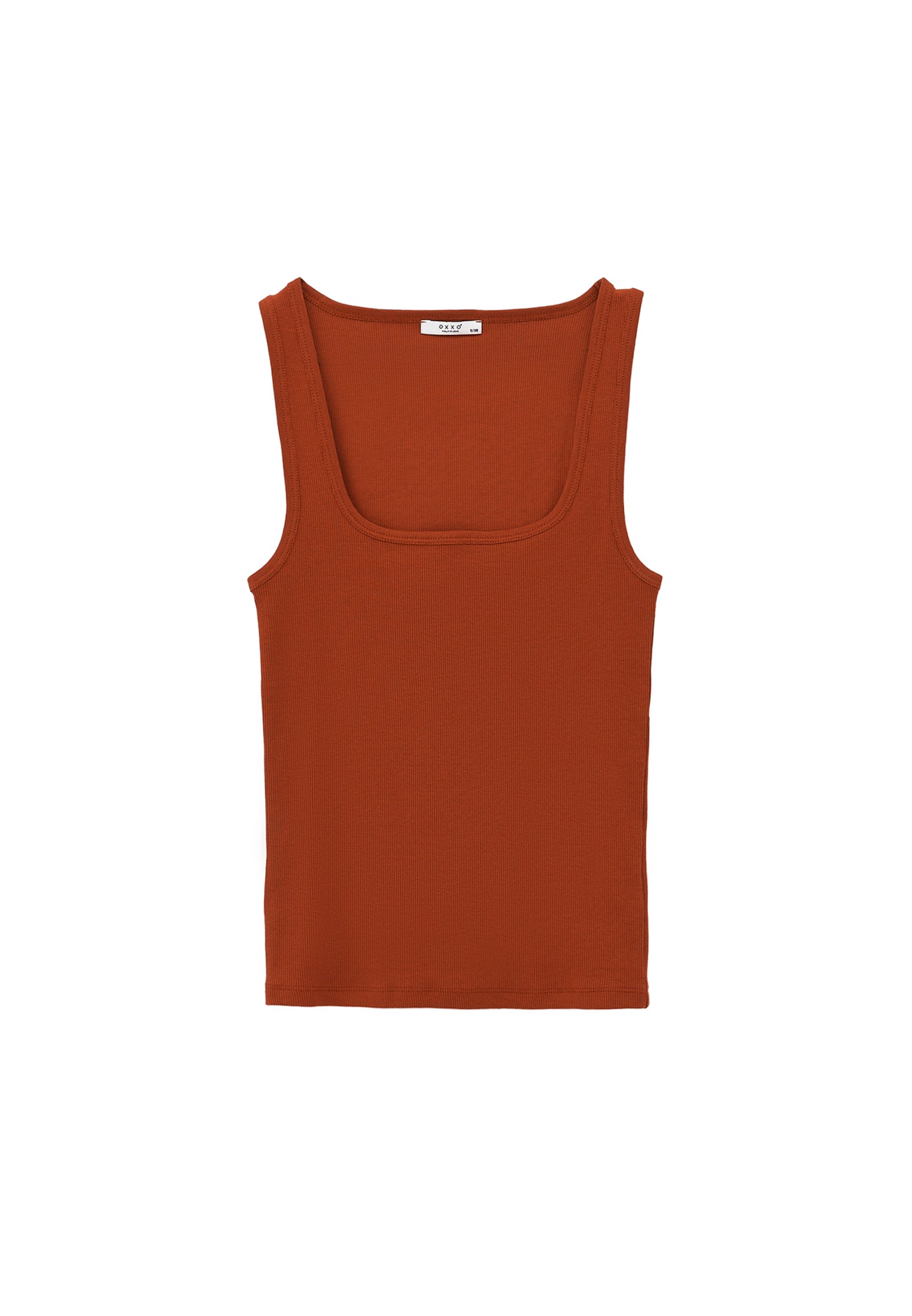 Square Neck Bodycon Tank Top - ARABIAN SPICE
