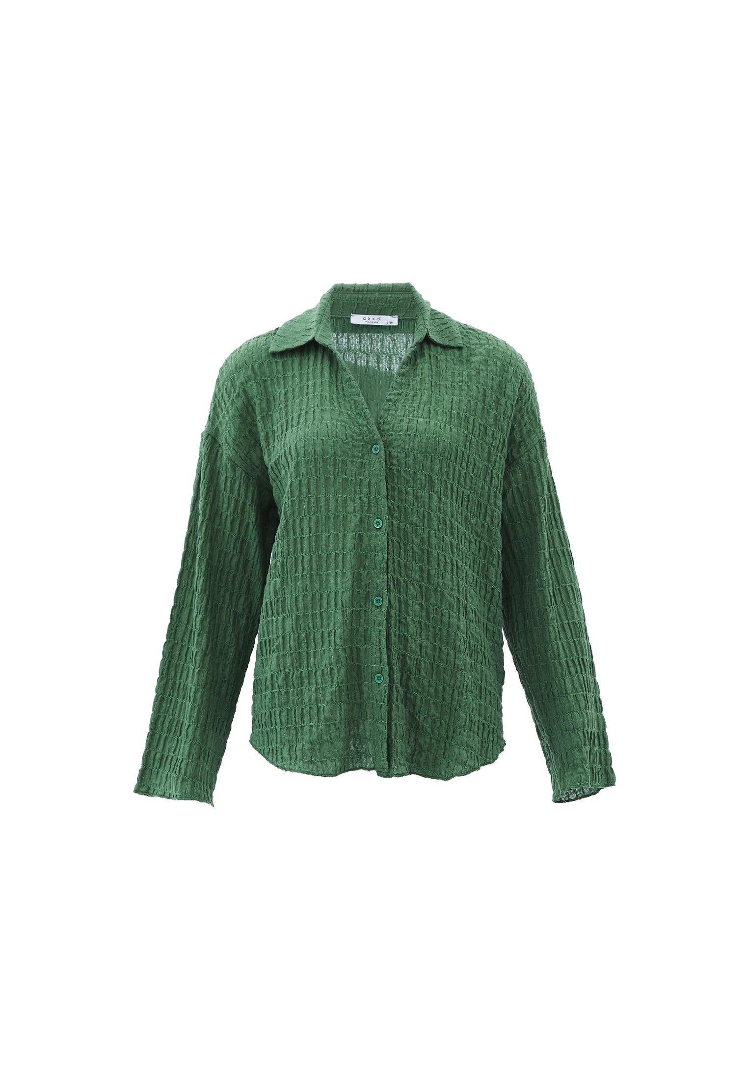 Oversize Shirt - ARTICHOKE GREEN