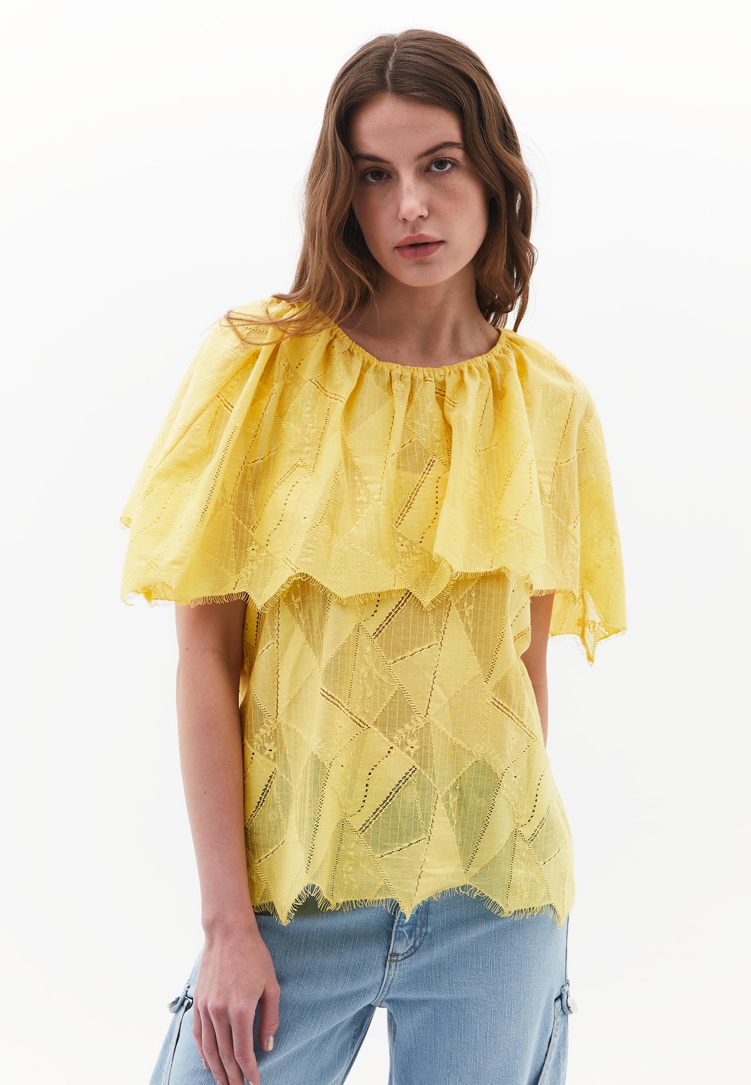 Boat Neck Blouse - ASPEN GOLD