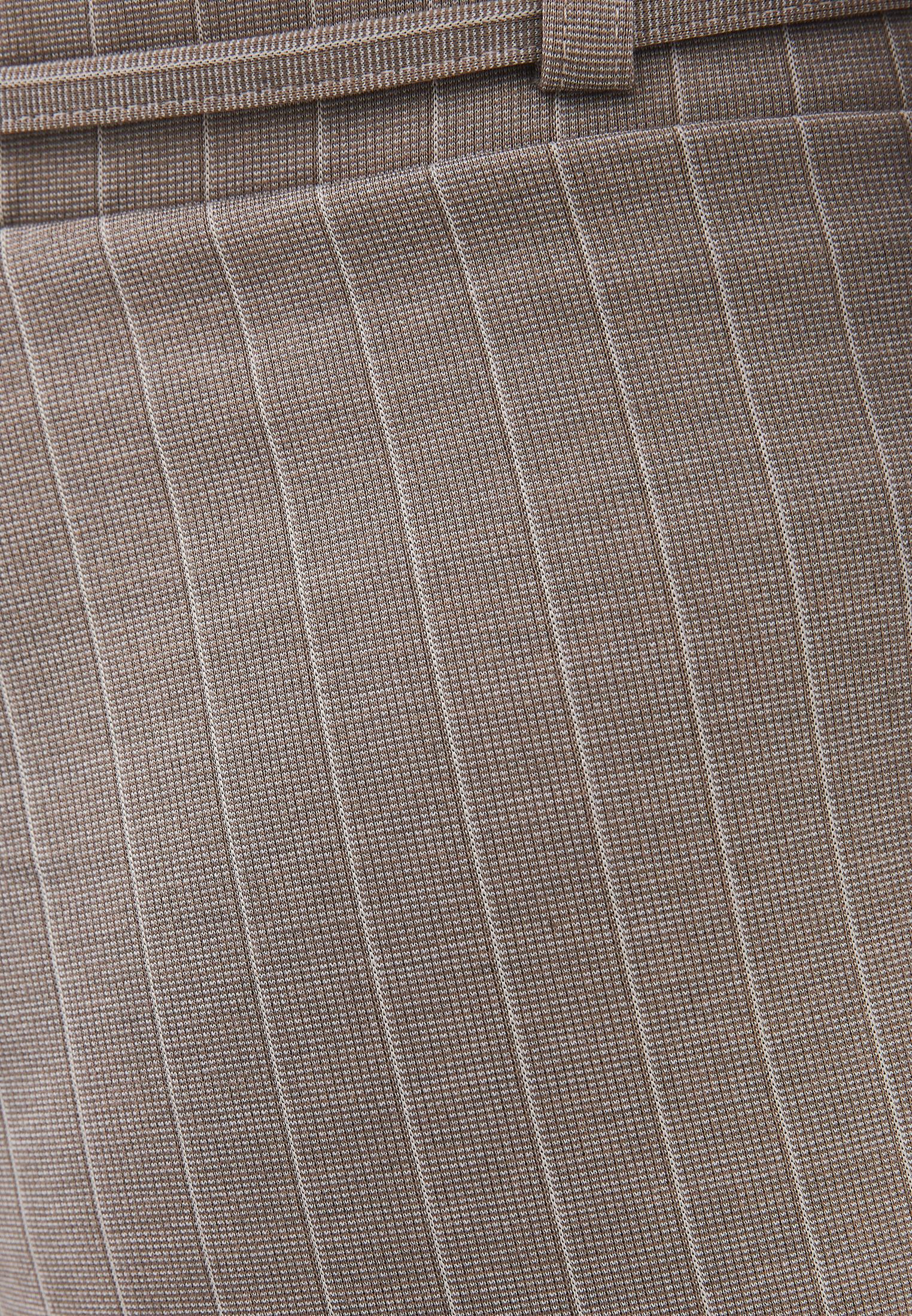 Straight Leg Viscose Pants - BEIGE MELANGE