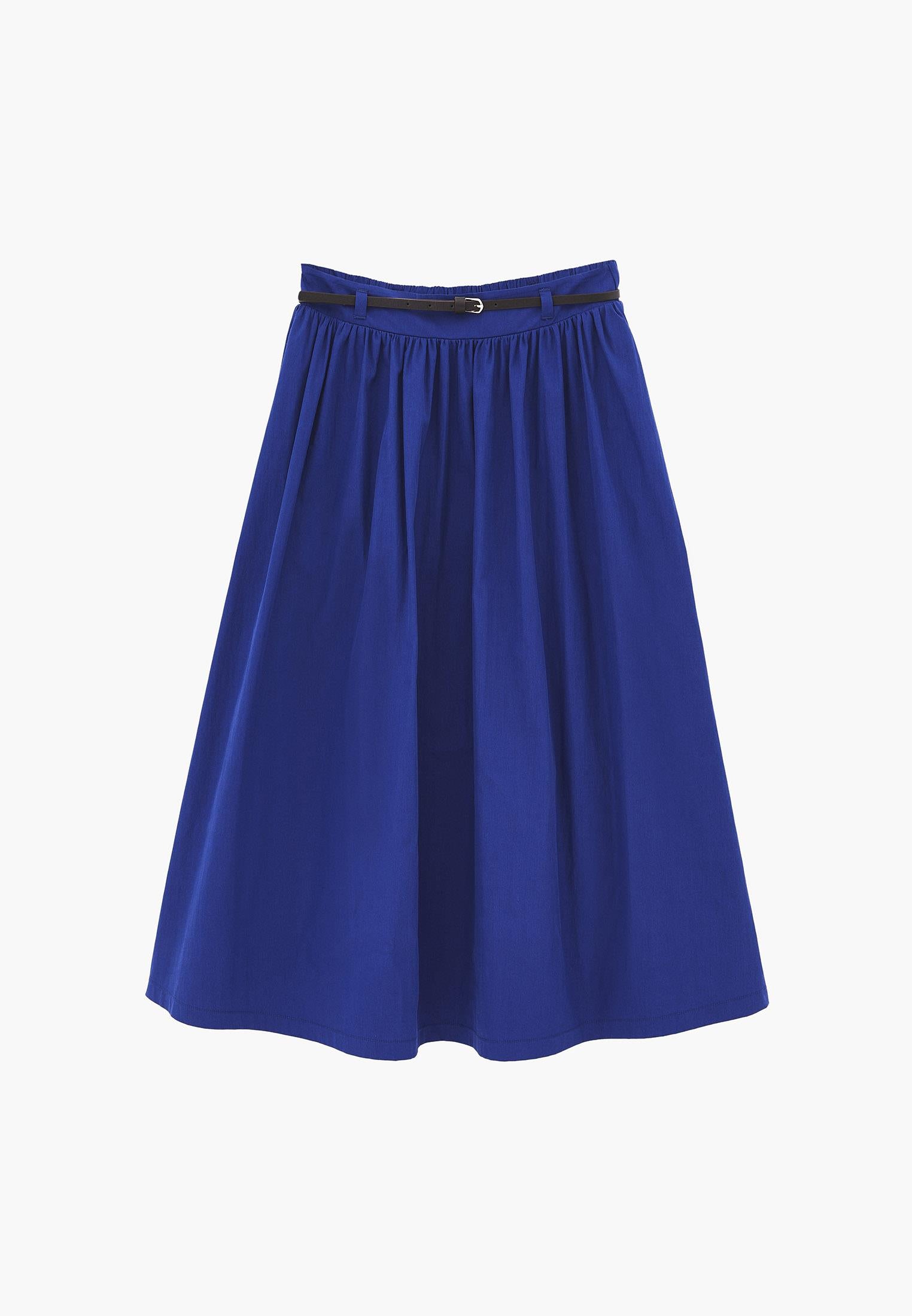 A-Line Long Skirt - BELLWETHER BLUE